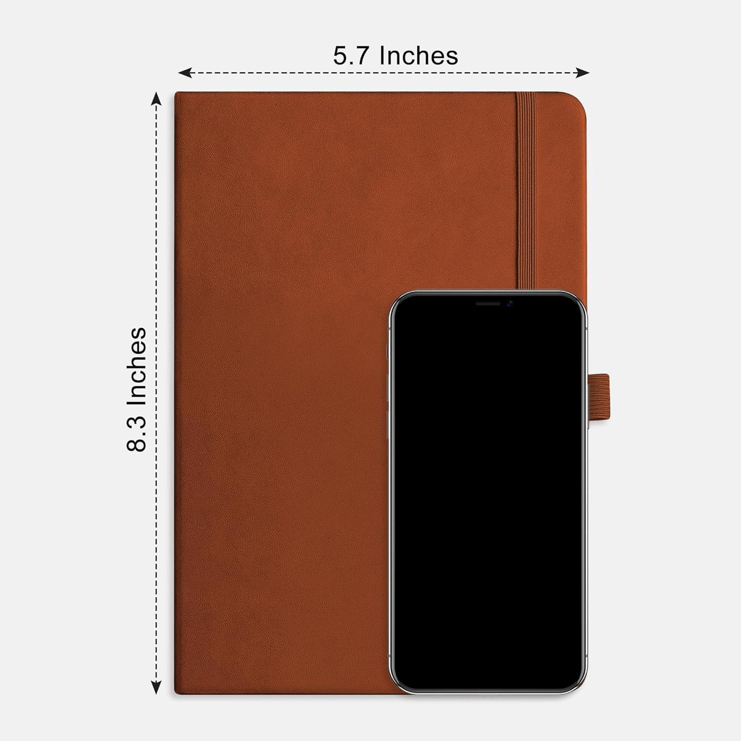 RETTACY Lined Journal Notebook, 2-Pack, 192 Numbered Pages per Pack, A5 Medium S