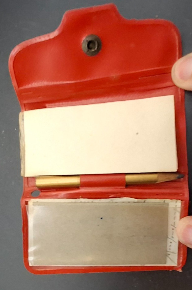 Pocket Size Notebook Wallet From the 60s w/ Pencil Gift from Teacher