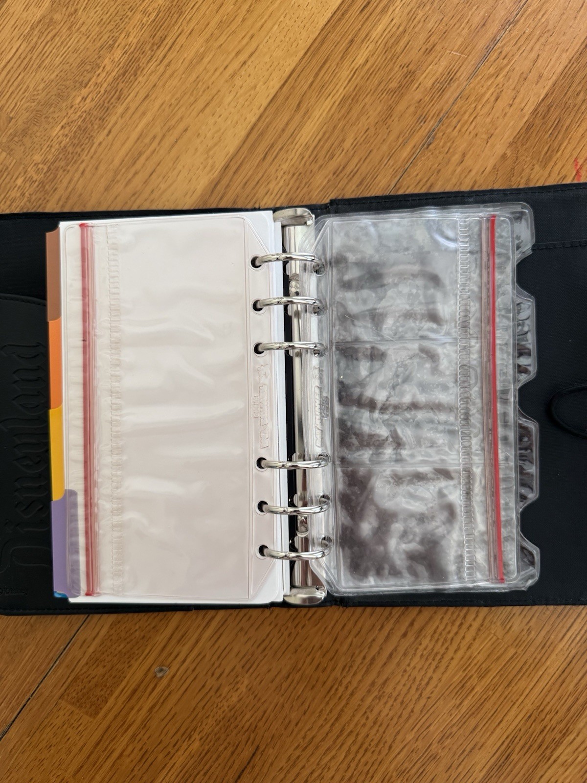 Vintage Y2K Disney Day timer Black Faux Leather Planner