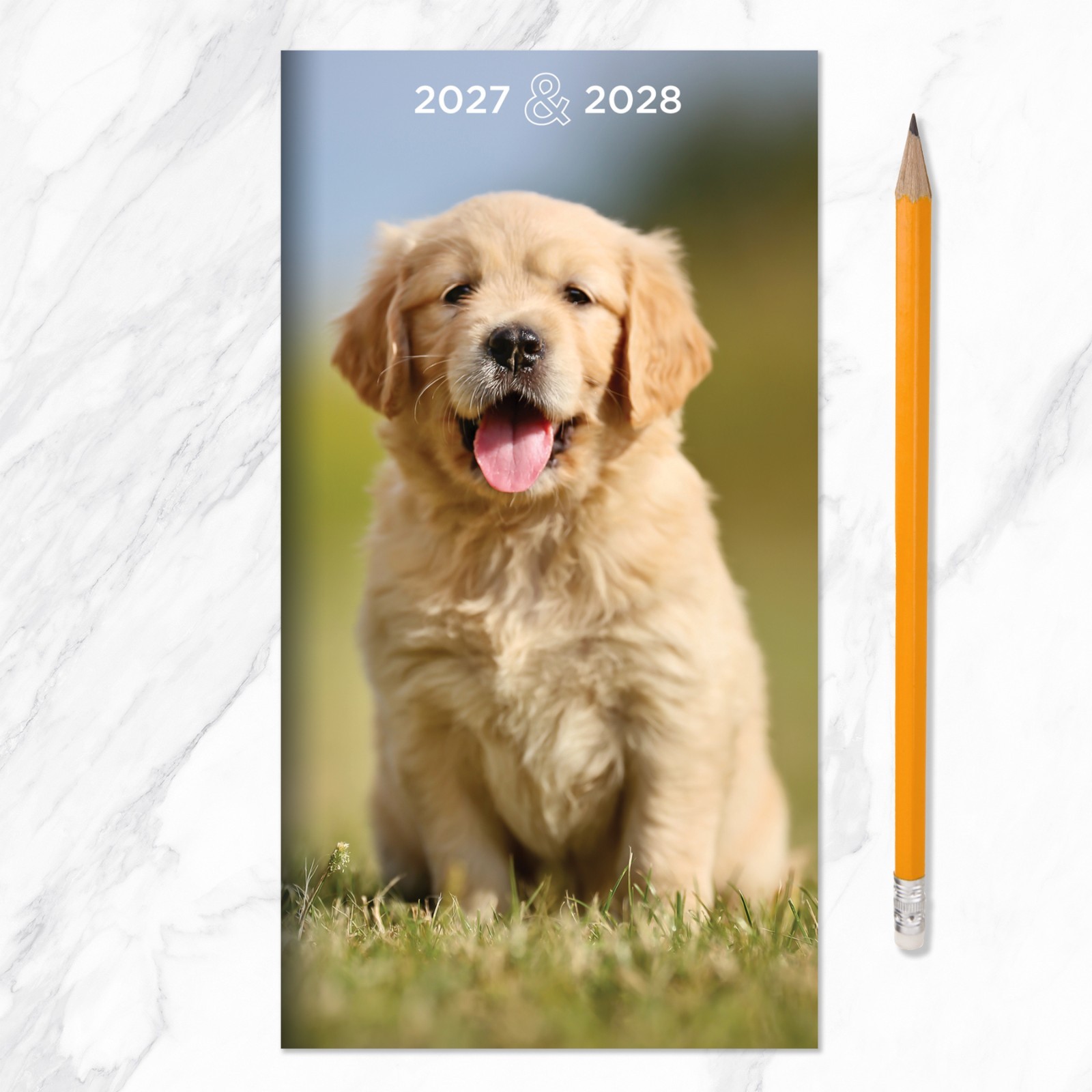 2027-2028 Dog Small Monthly Pocket Planner
