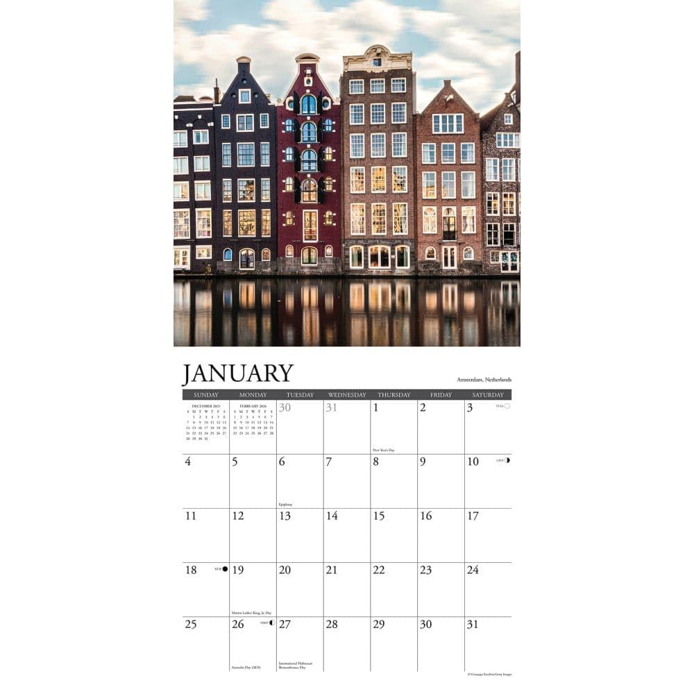 Willow Creek Press, Europe 2026 Wall Calendar, 12” X 12”, Multicolor