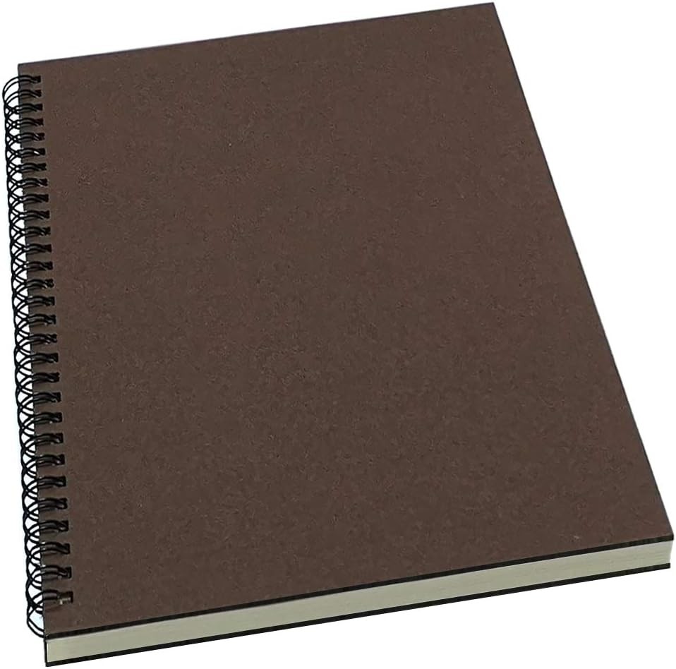 Spiral Bound Notebook Lined Journal B5 Size with Kraft Paper Cover 140 Pages