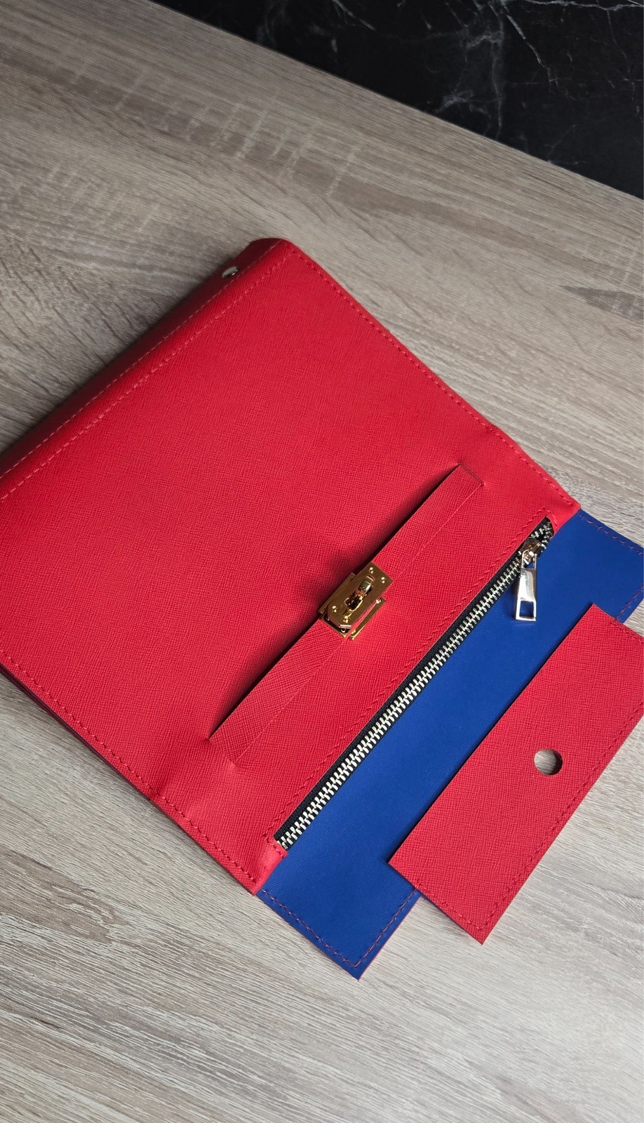 Orange red blue Leather Cover planner A5 – Oops Shop just cover with binder