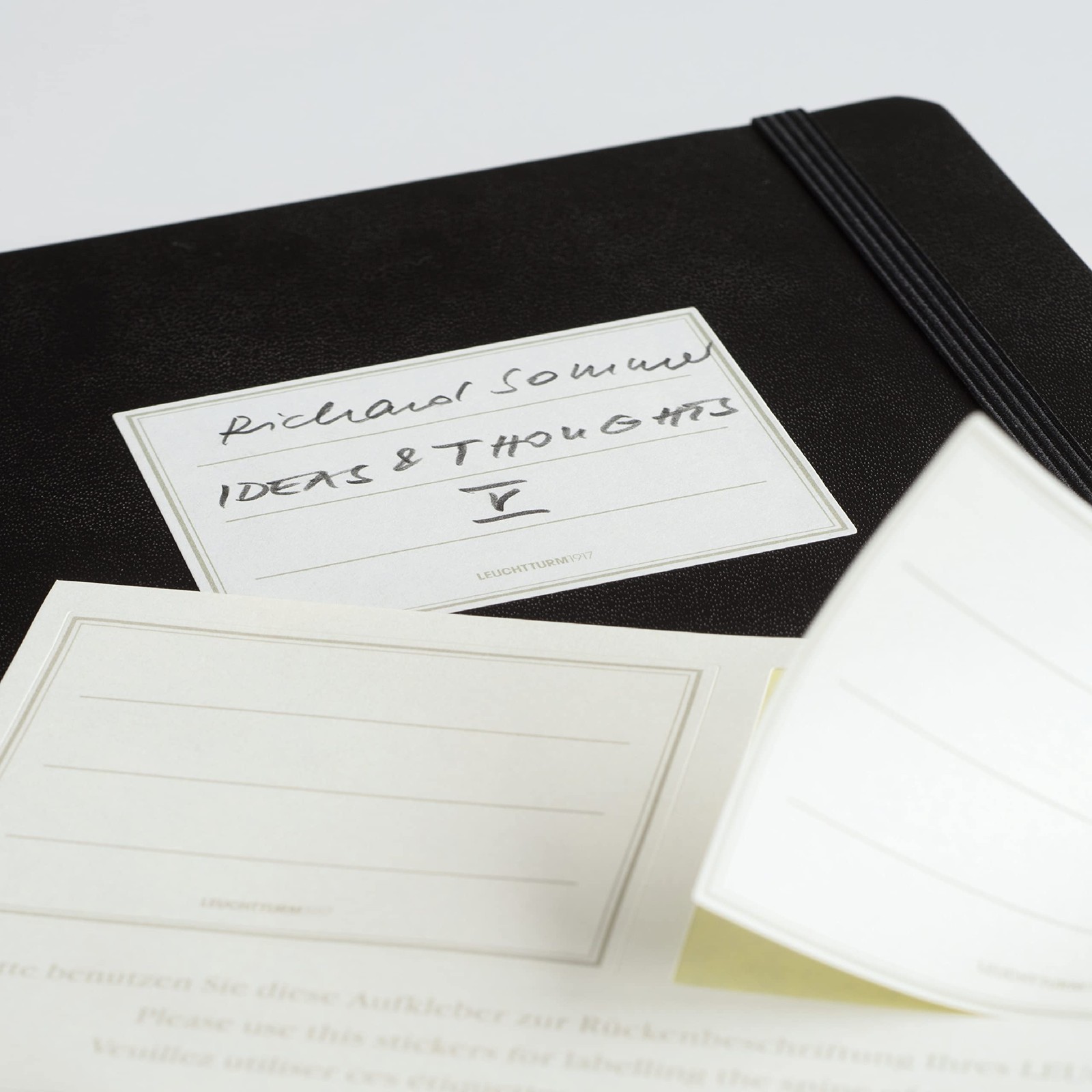 B6 Lemon Blank Notebook Paperback Softcover with Elastic Closure and Stickers