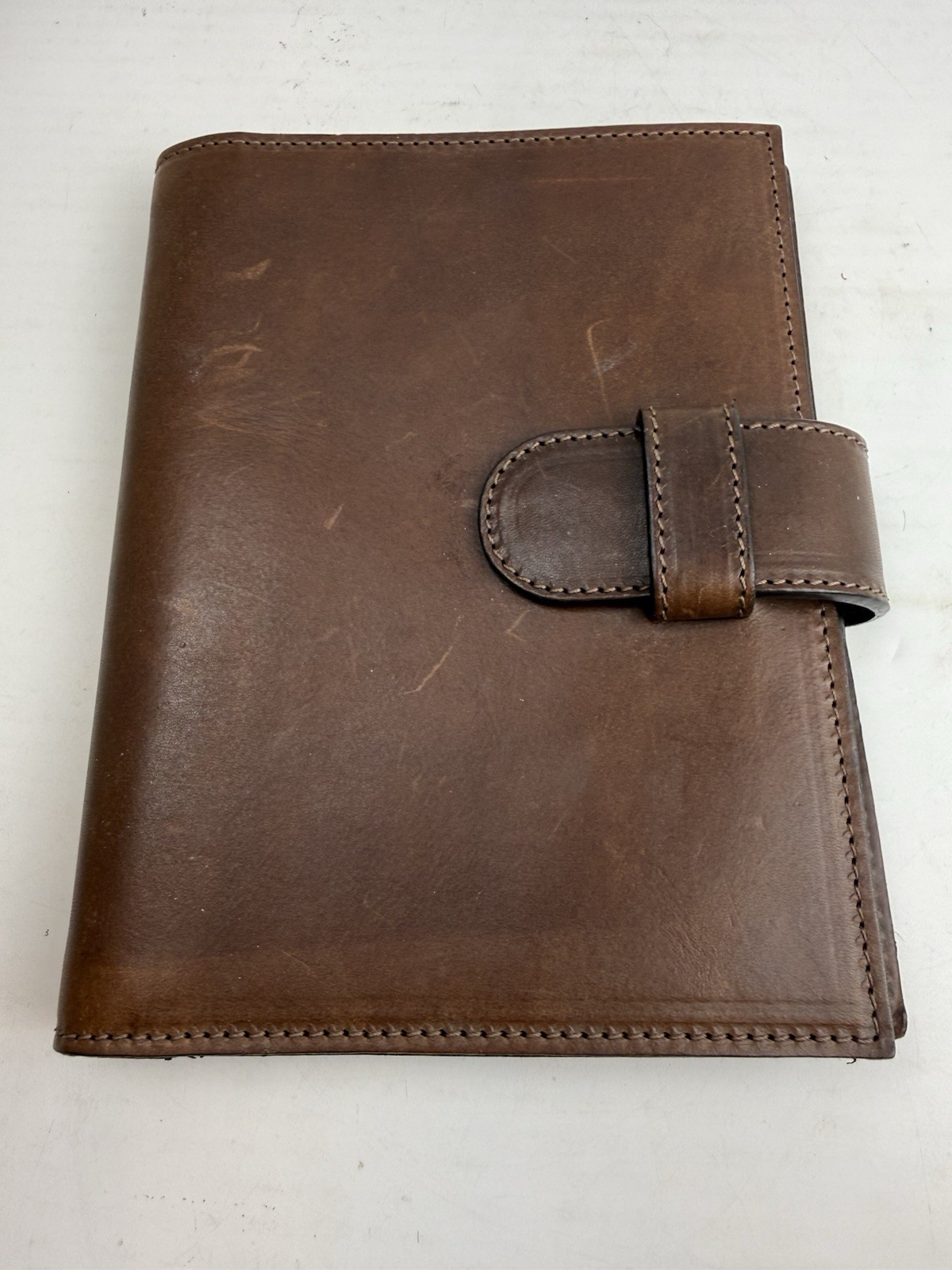 Borlino Italy Brown Leather Journal Leather 8.5x6in