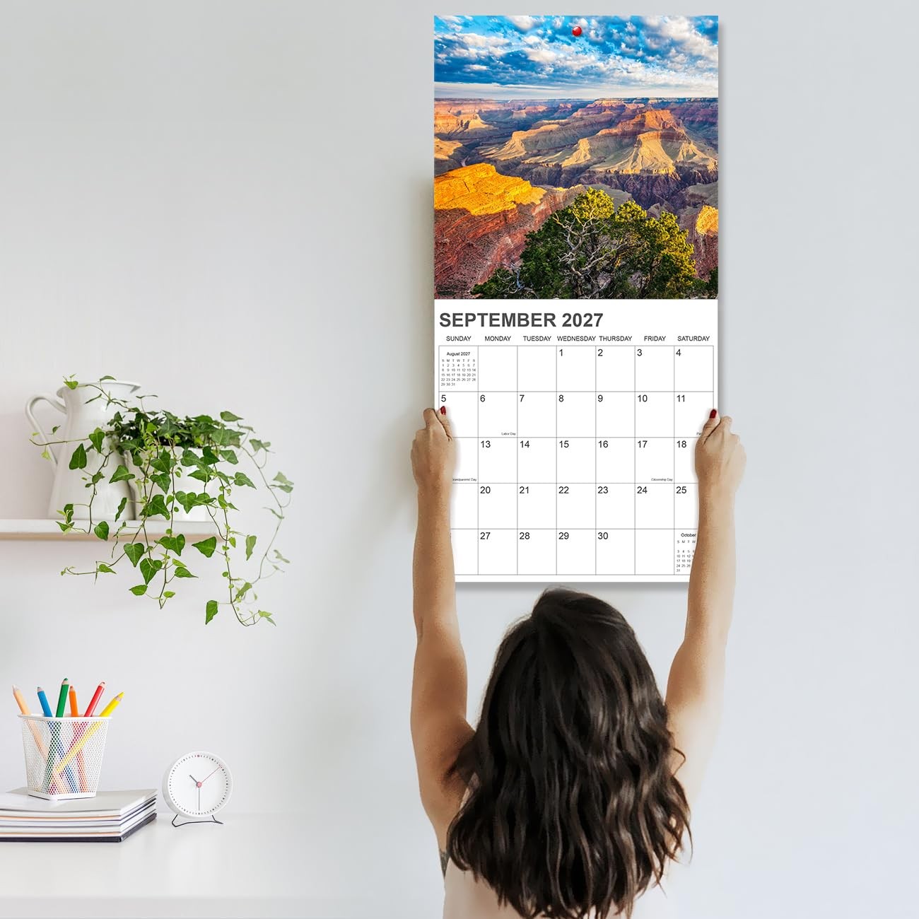 2026-2027 Calendar for Wall, National Parks 12″ x 12″,