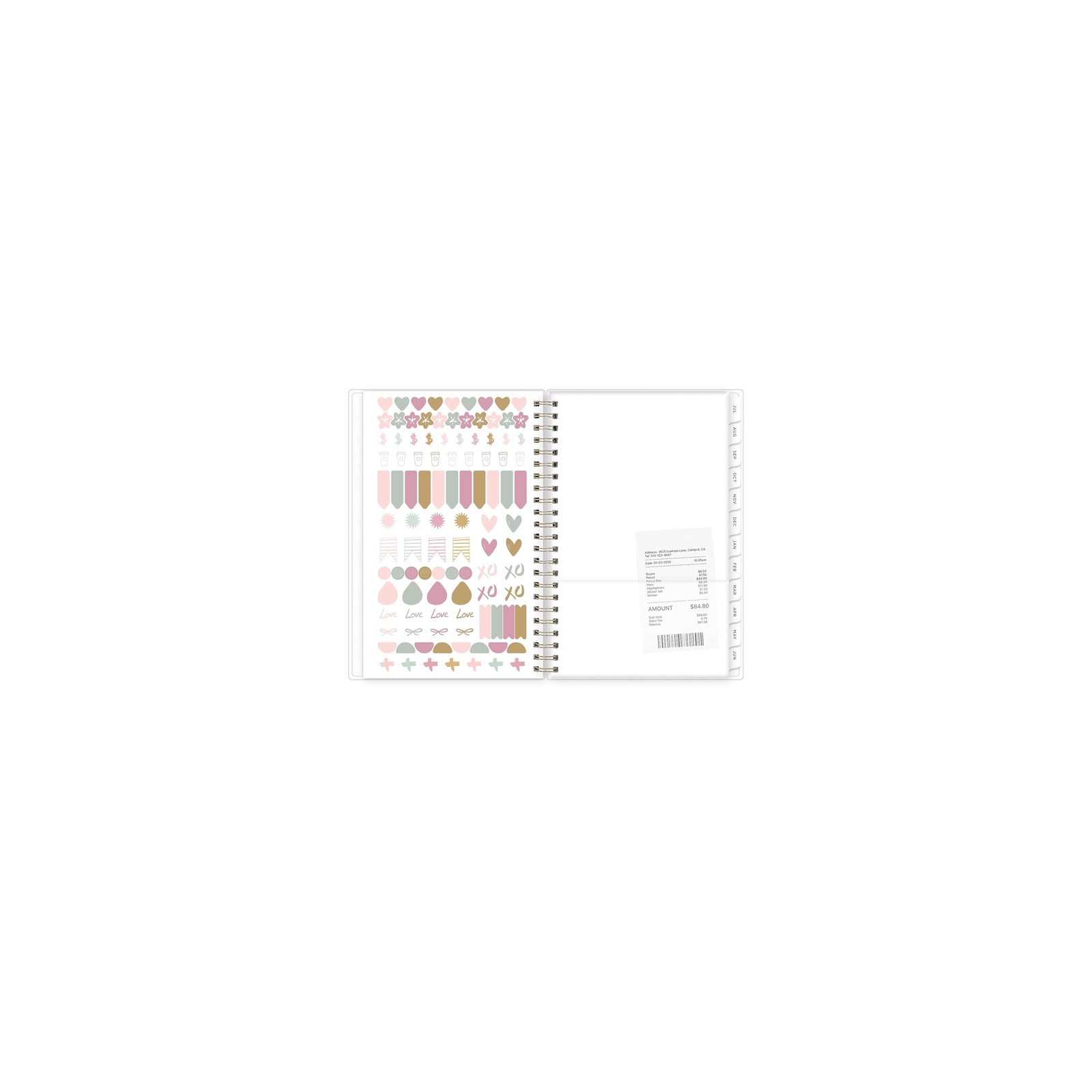 2026-2027 Blue Sky Smoke Frosted 5″ x 8″ 8 inches x 5 inches, Multicolor