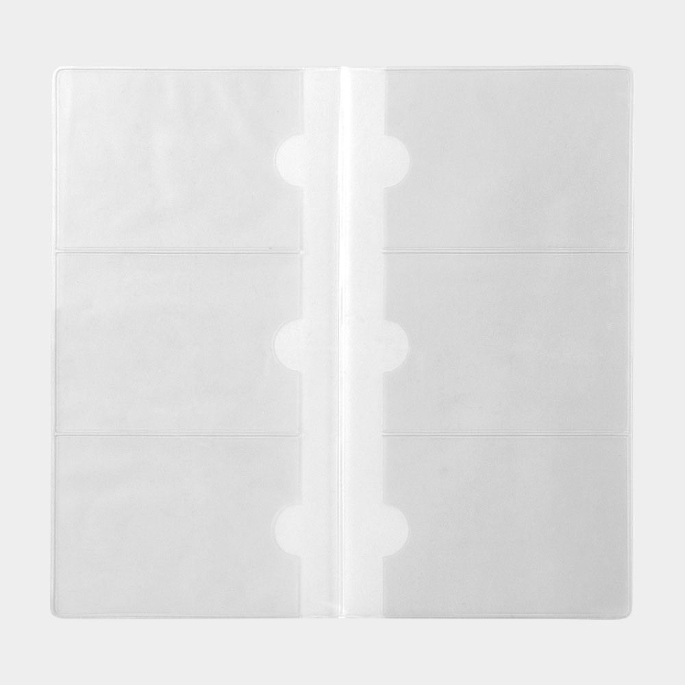 Traveler’s Notebook Refill Business Card File 12 Pocket PVC Japan 14301006