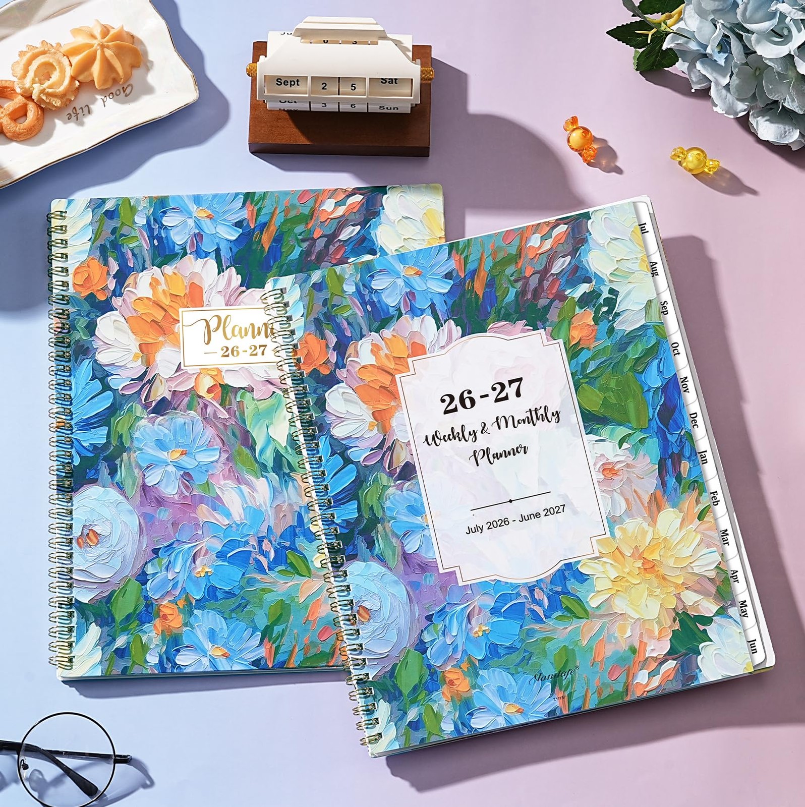 Planner 2026-2027,2026-2027 Weekly and 8.5″ x 11″ x 0.5″, Green