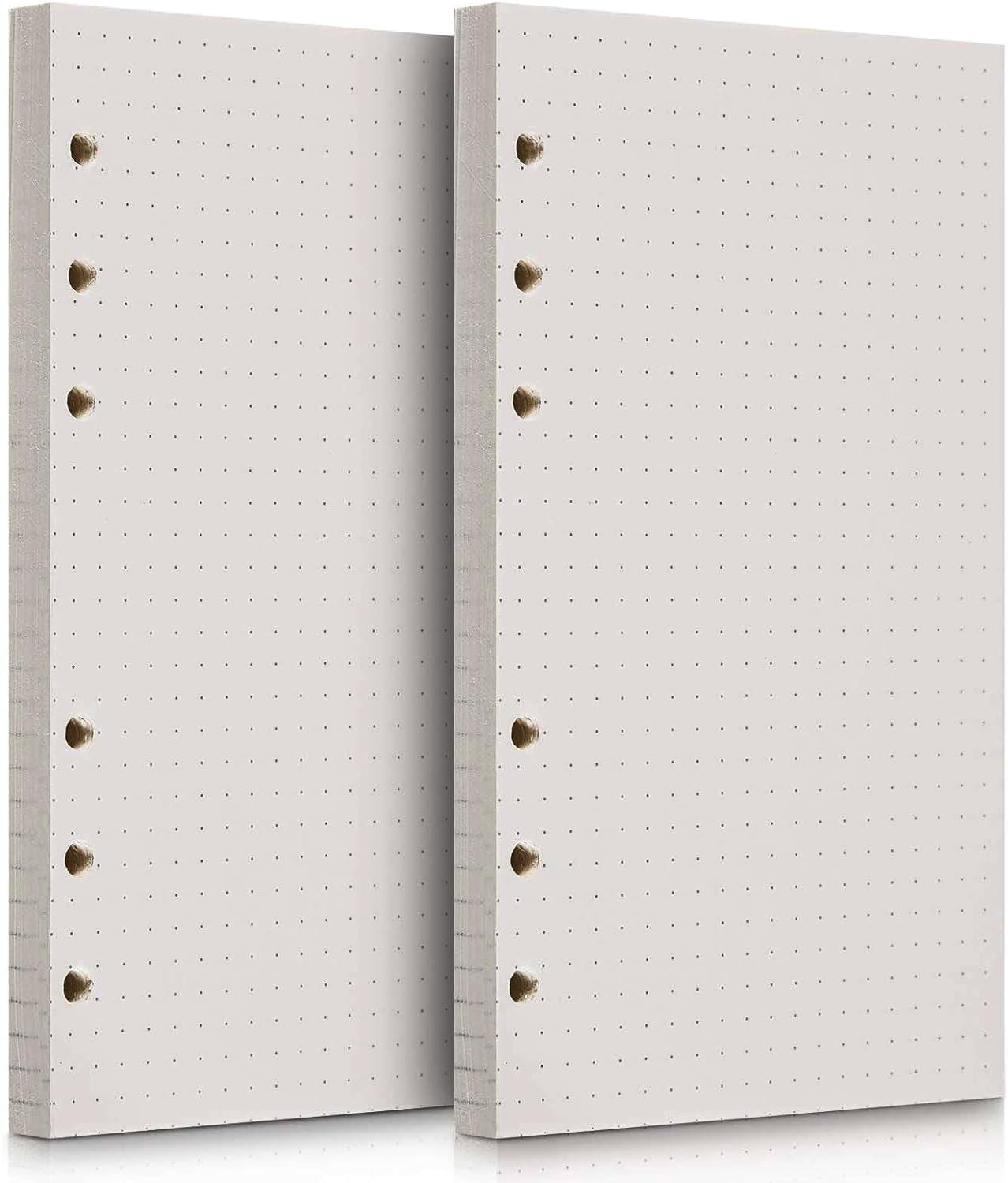 A5 Colorful Lined Refill Paper, 120Gsm Loose Leaf Paper 6 Hole, Notebook Refills
