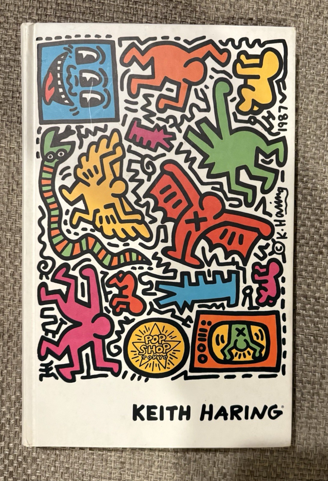 Keith Haring Blank Book Journal W Lined Notebook Type Pages 1994 Vintage