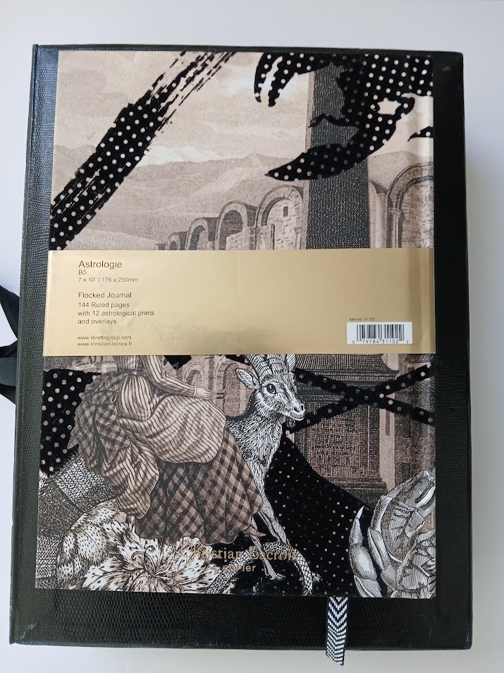 EXQUISITE Christian Lacroix Papier 2016 ASTROLOGIE Flocked Journal