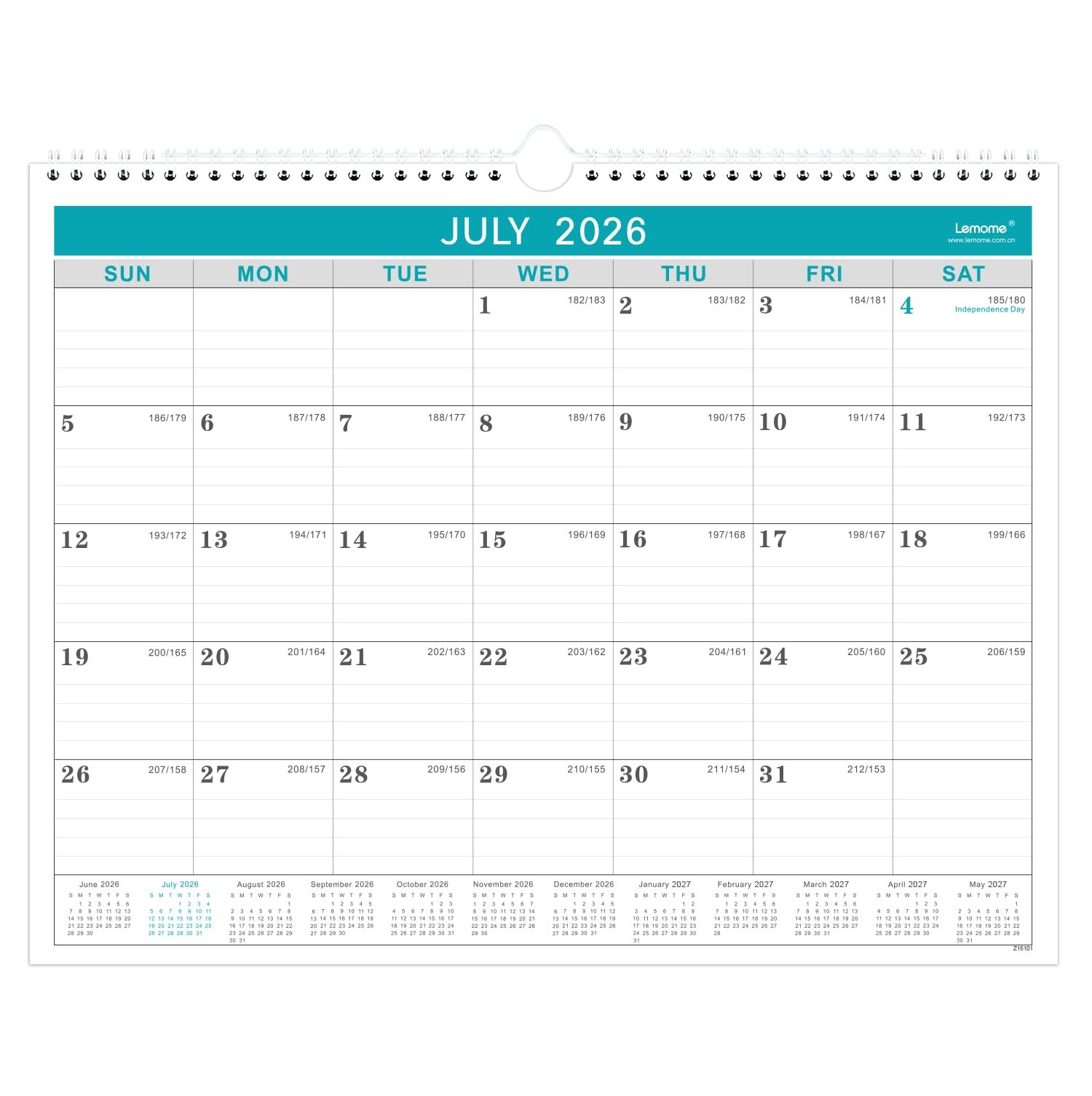 Lemome Calendar 2026-2027 Office Home Planning & 11.5 x 15 inch, Gray