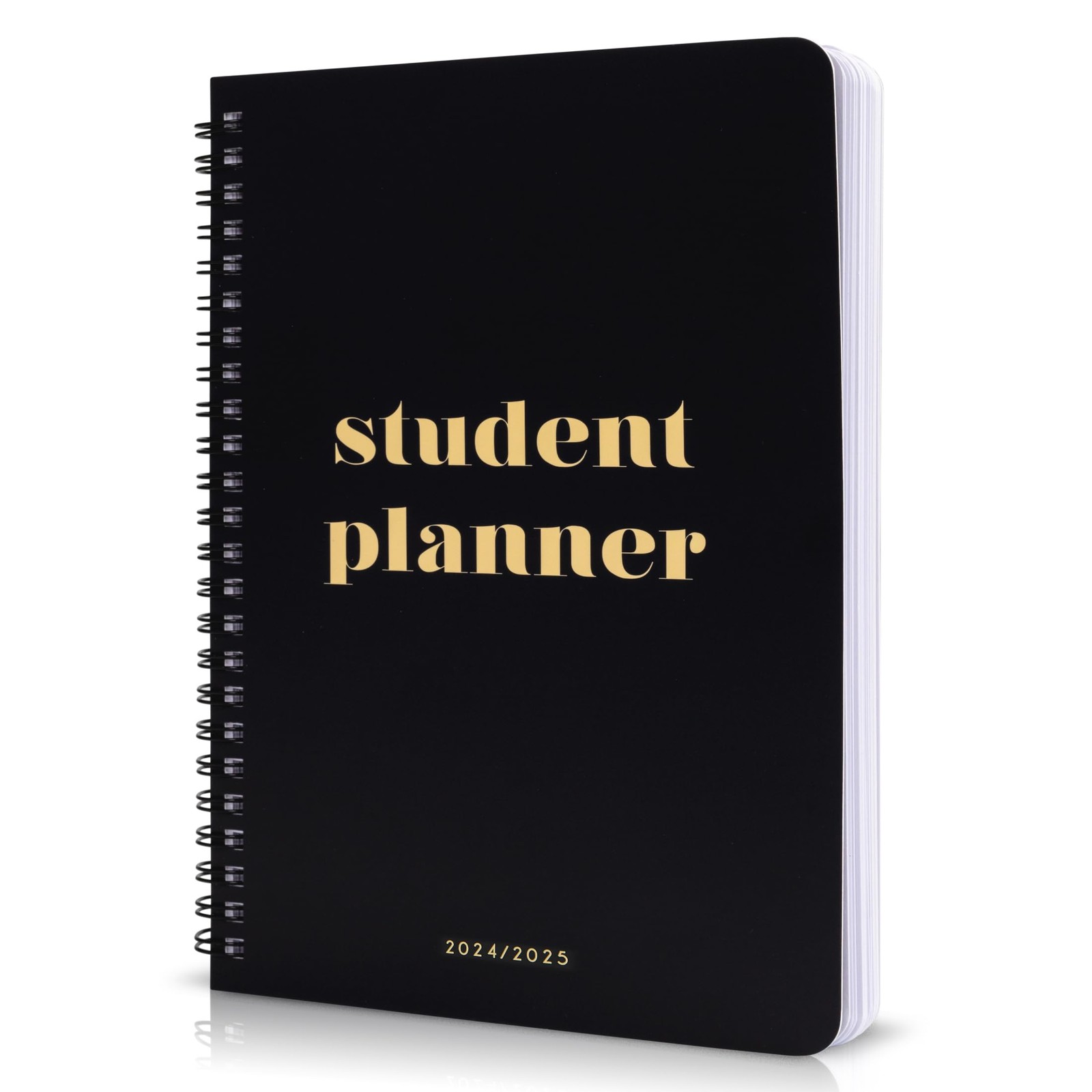 Aesthetic 2025 Student Planner To Stay Organized – A 8.5×5.5 inches, Black