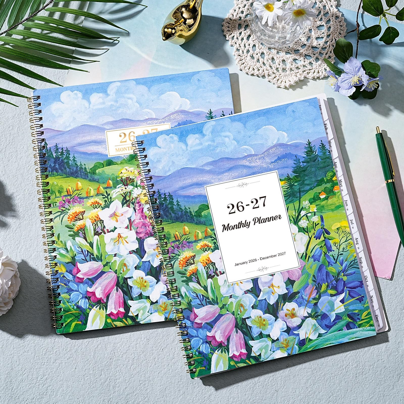 Monthly Planner 2026-2027 – 2 Year 9 inches x 11 inches, Multicolor