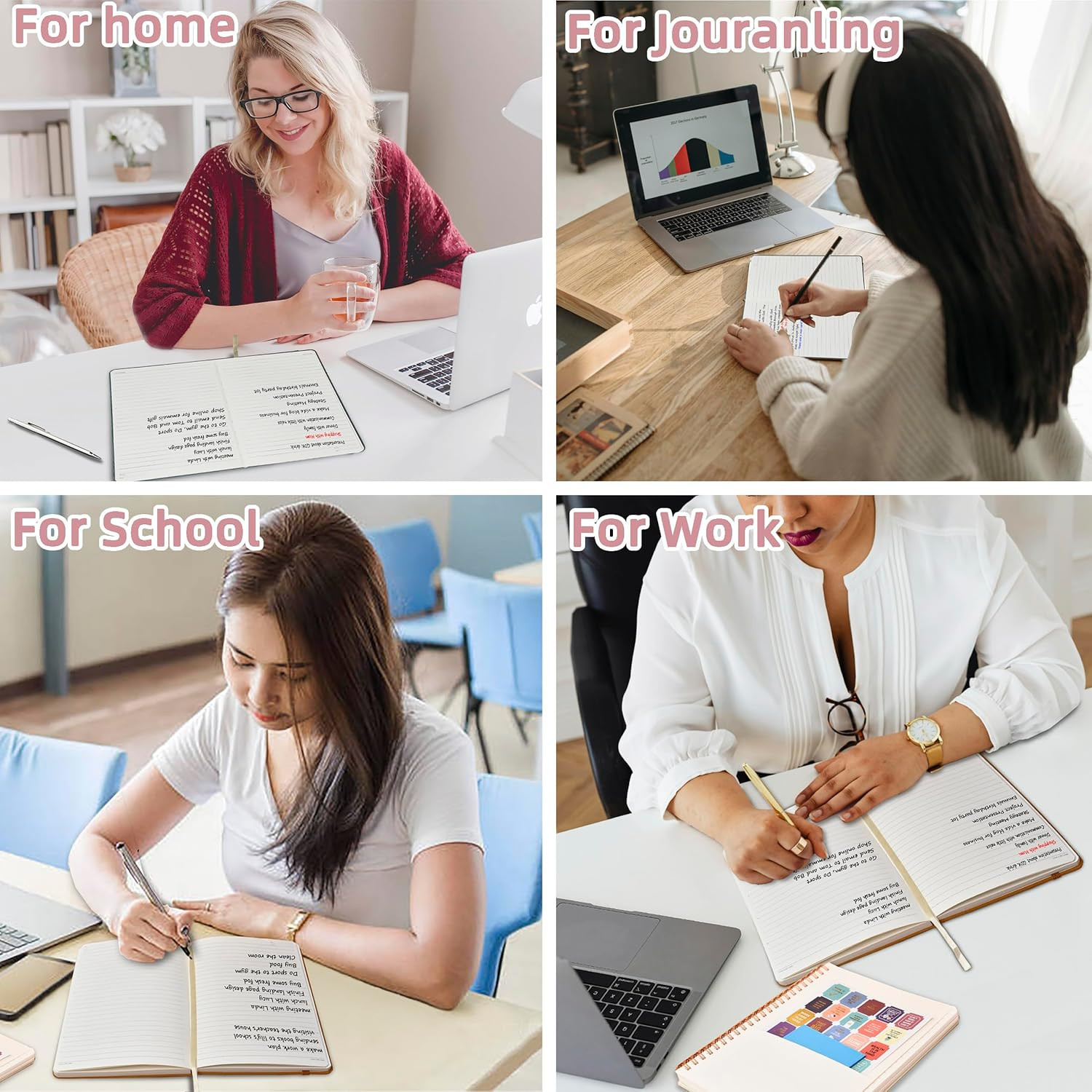 College Ruled Note Books, 192 Pages, 5.7”X8.3”, 100 GSM Thick Paper, Hardcover