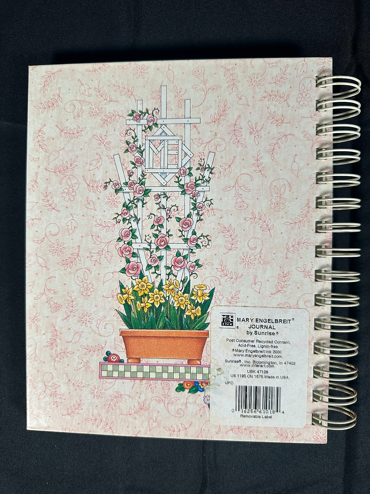 Vintage Mary Engelbreit Spiral Journal Notebook Lined Friends Garden of Life 200