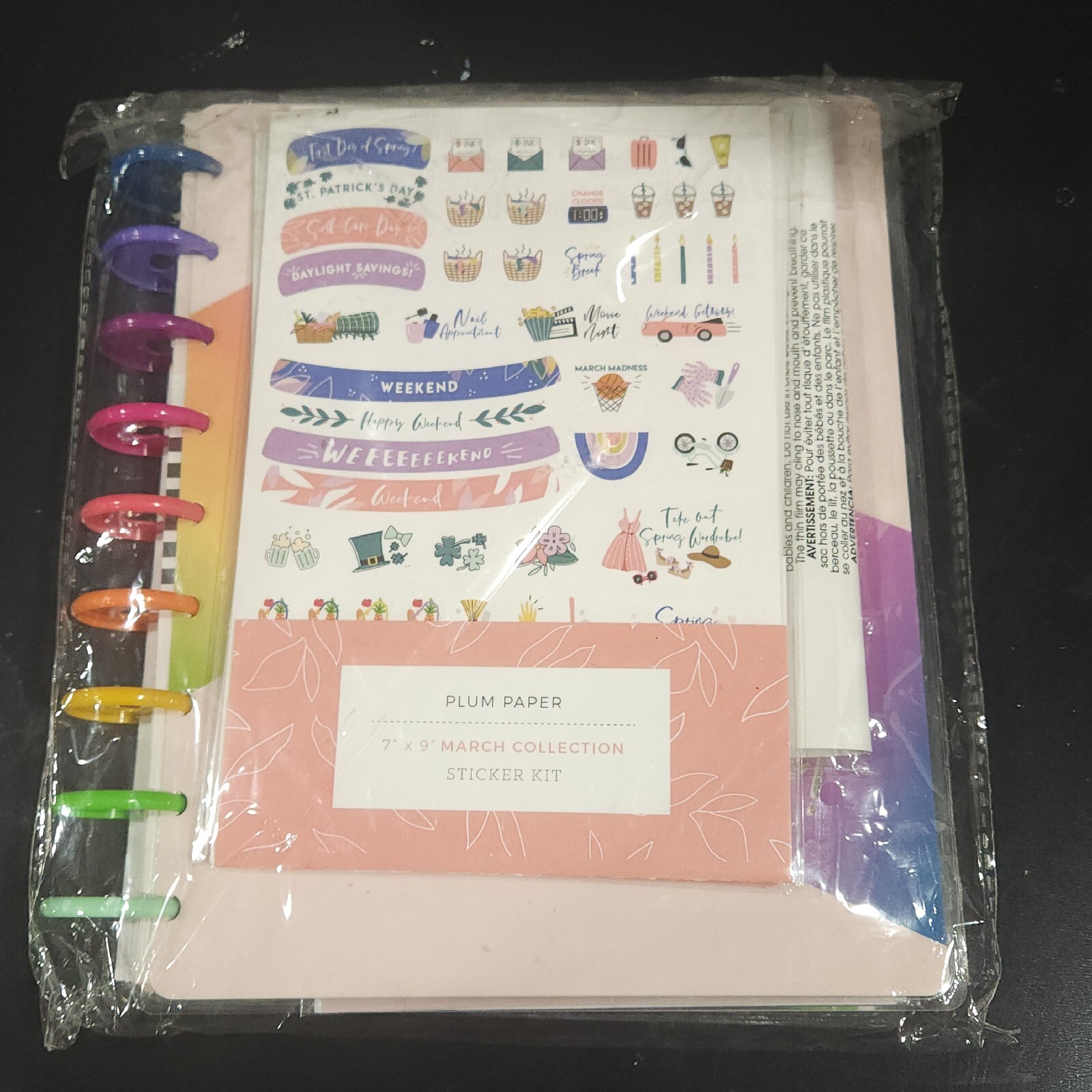 The Happy Planner LET’S DO THIS 2020 STICKERS RAINBOW HEART NEW OPEN PAC