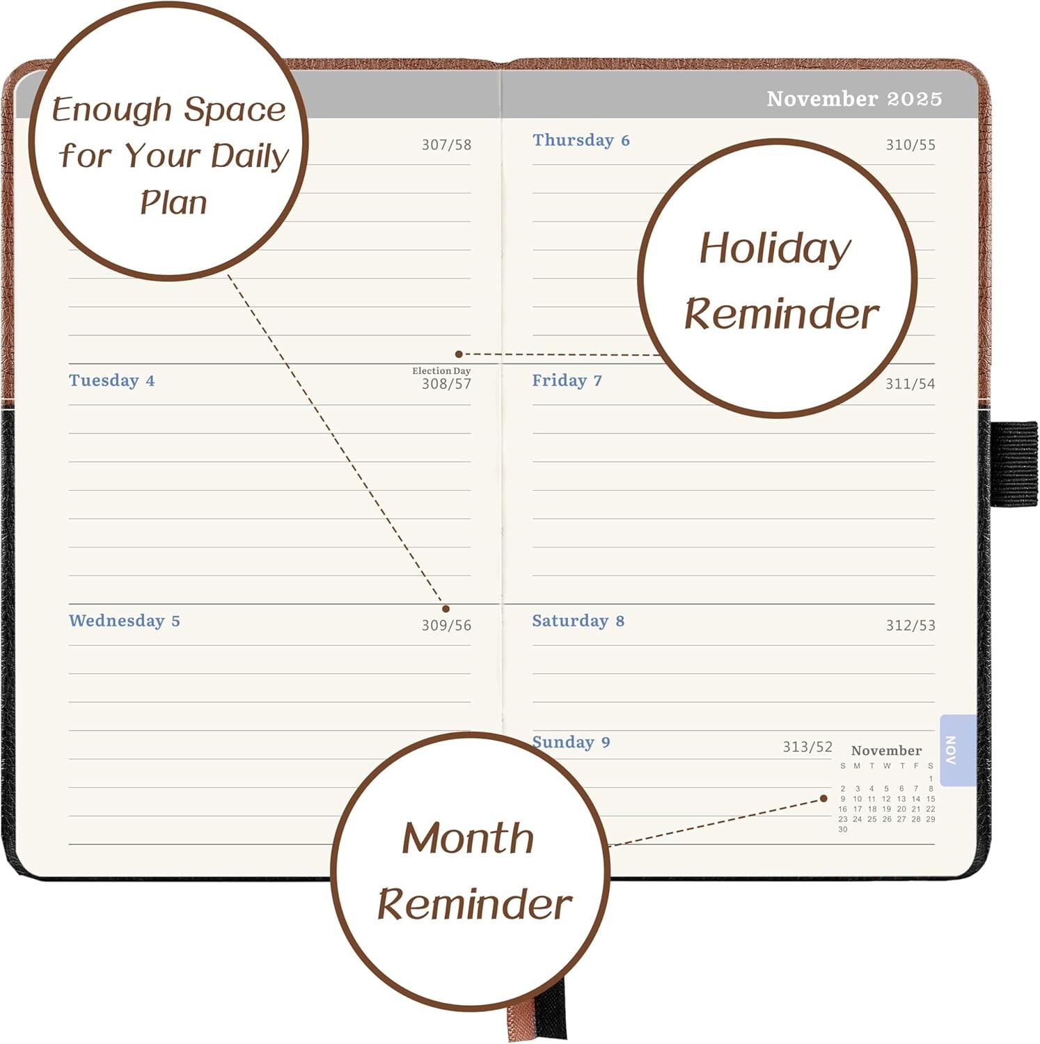 2025-2026 Pocket Calendar – Weekly Monthly Planner from July 2025 to June 202…