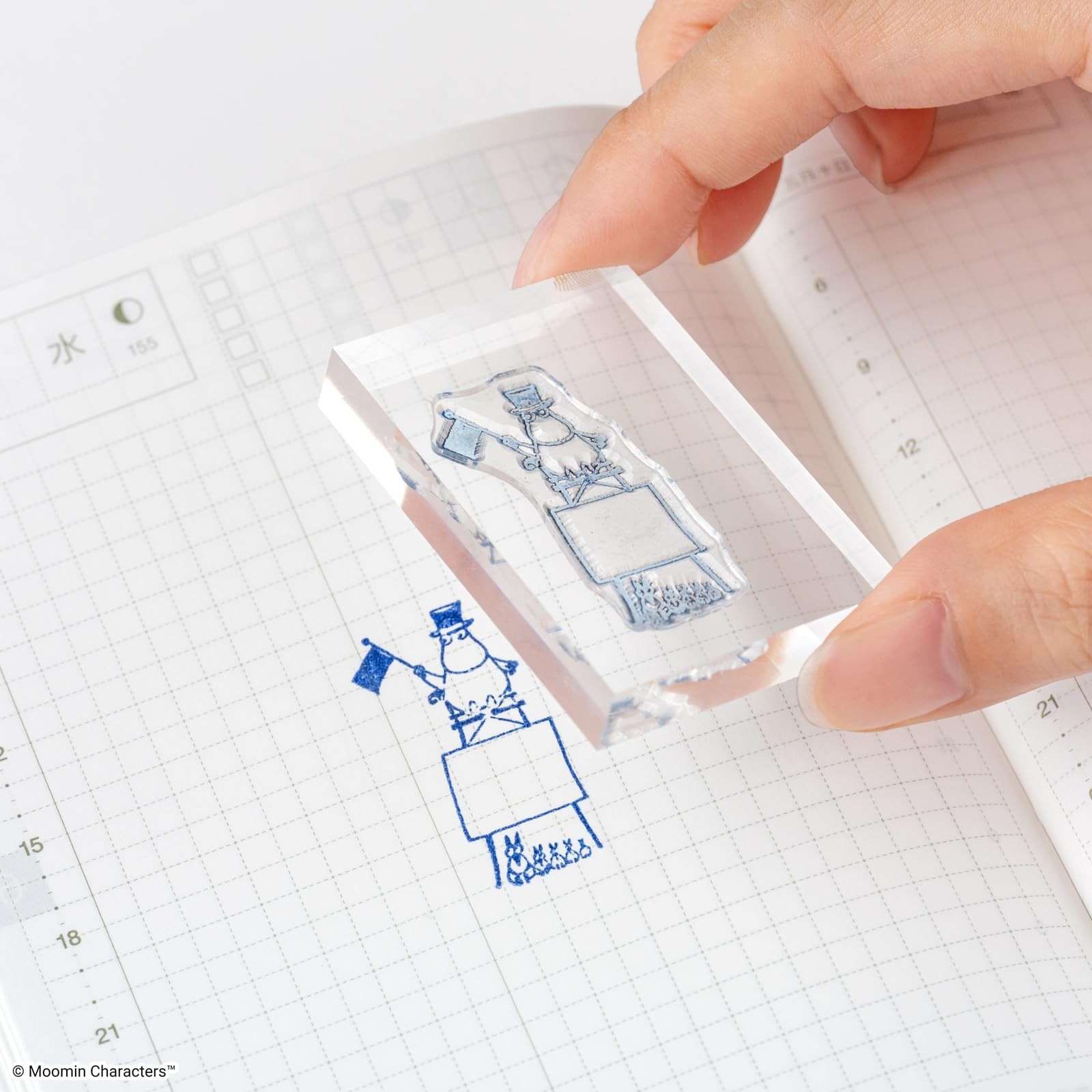 Hobonichi Techo Moomin / Moomin Clear Stamp (Frame) Planner Accessory
