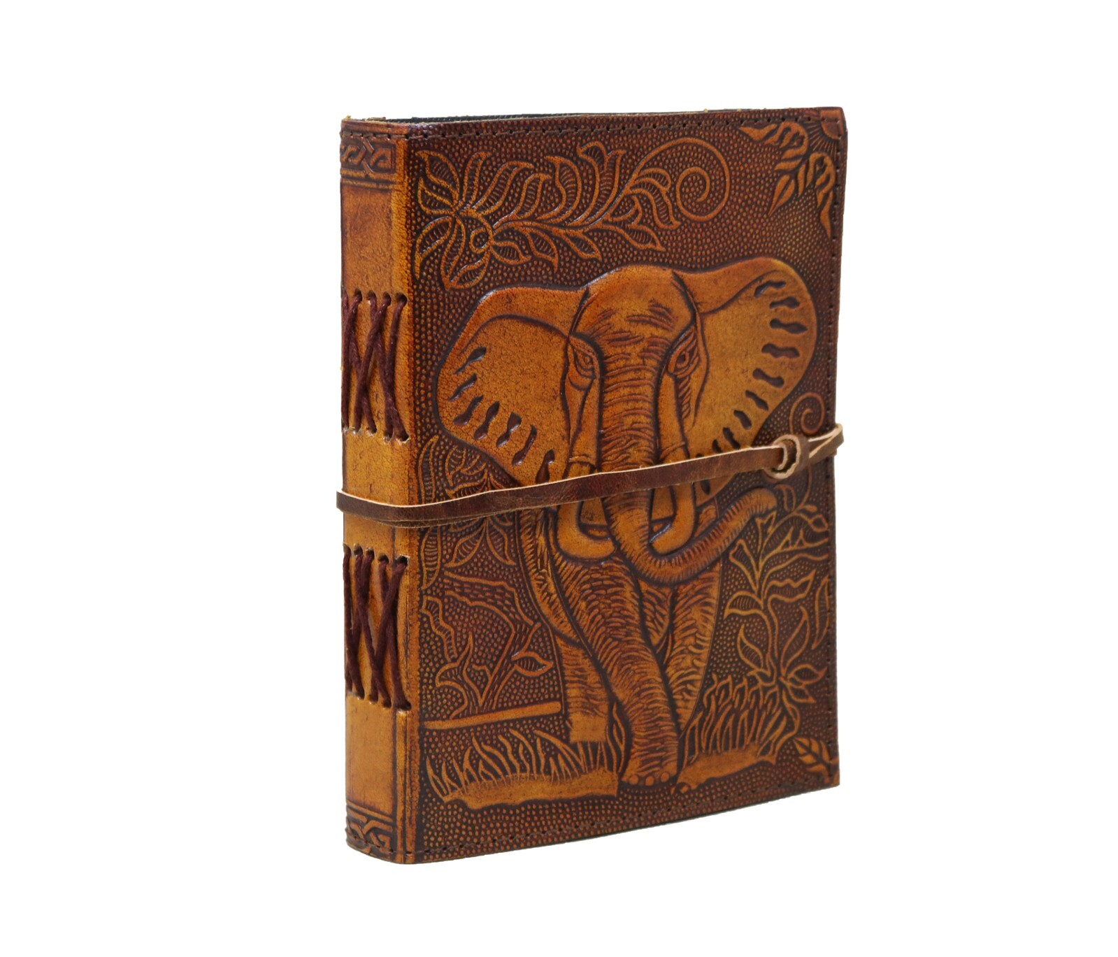 Handmade Vintage Leather Journal Elephant Notebook Travel Diary Gift Sketchbook