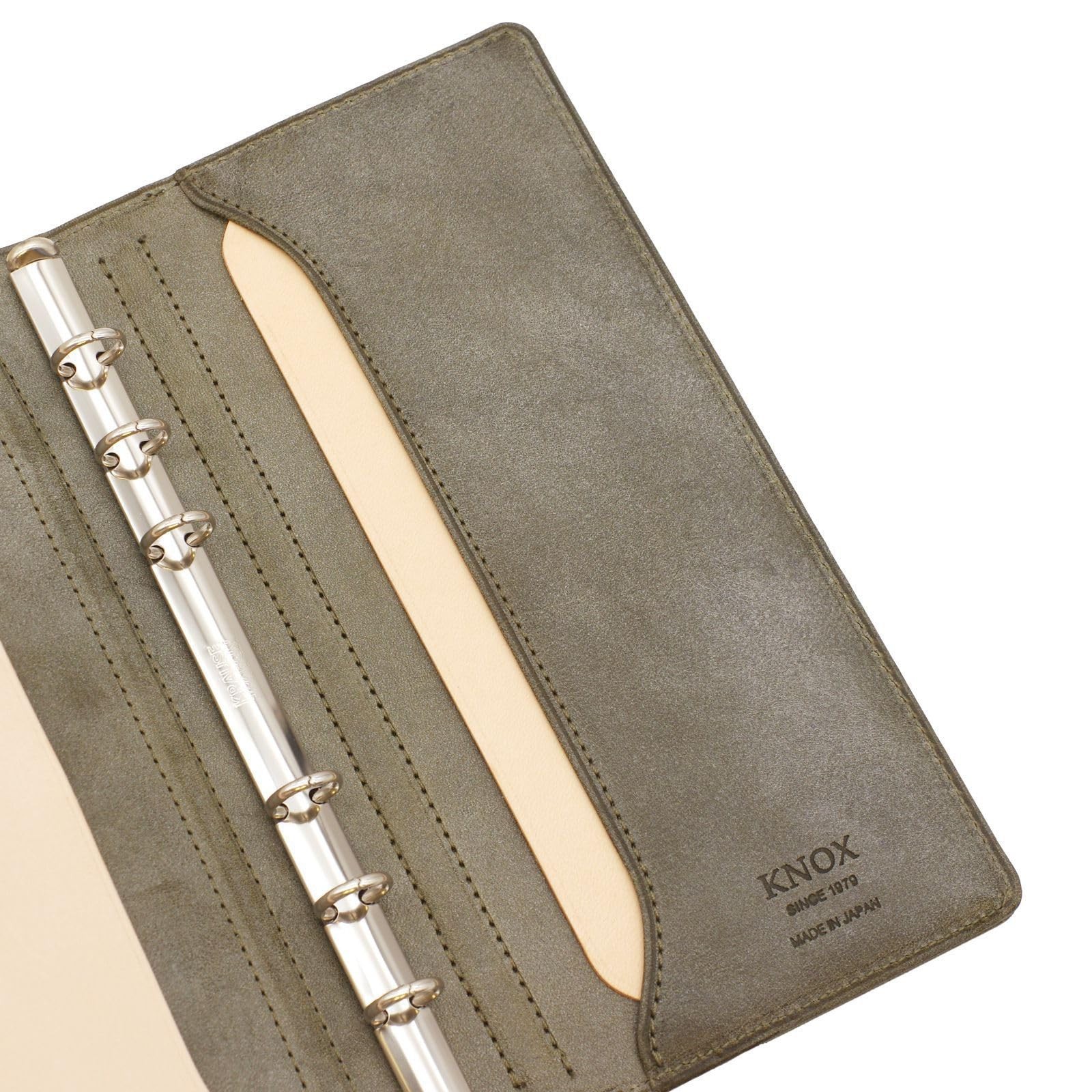 DESIGNPHIL N/PEARCE Narrow Size 11mm Green Genuine Leather System Planner