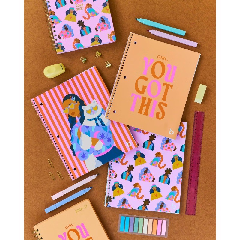 Be Rooted 7″x9″ 2026-2027 Academic Planner ‘Girls Run The World’ All Over Print