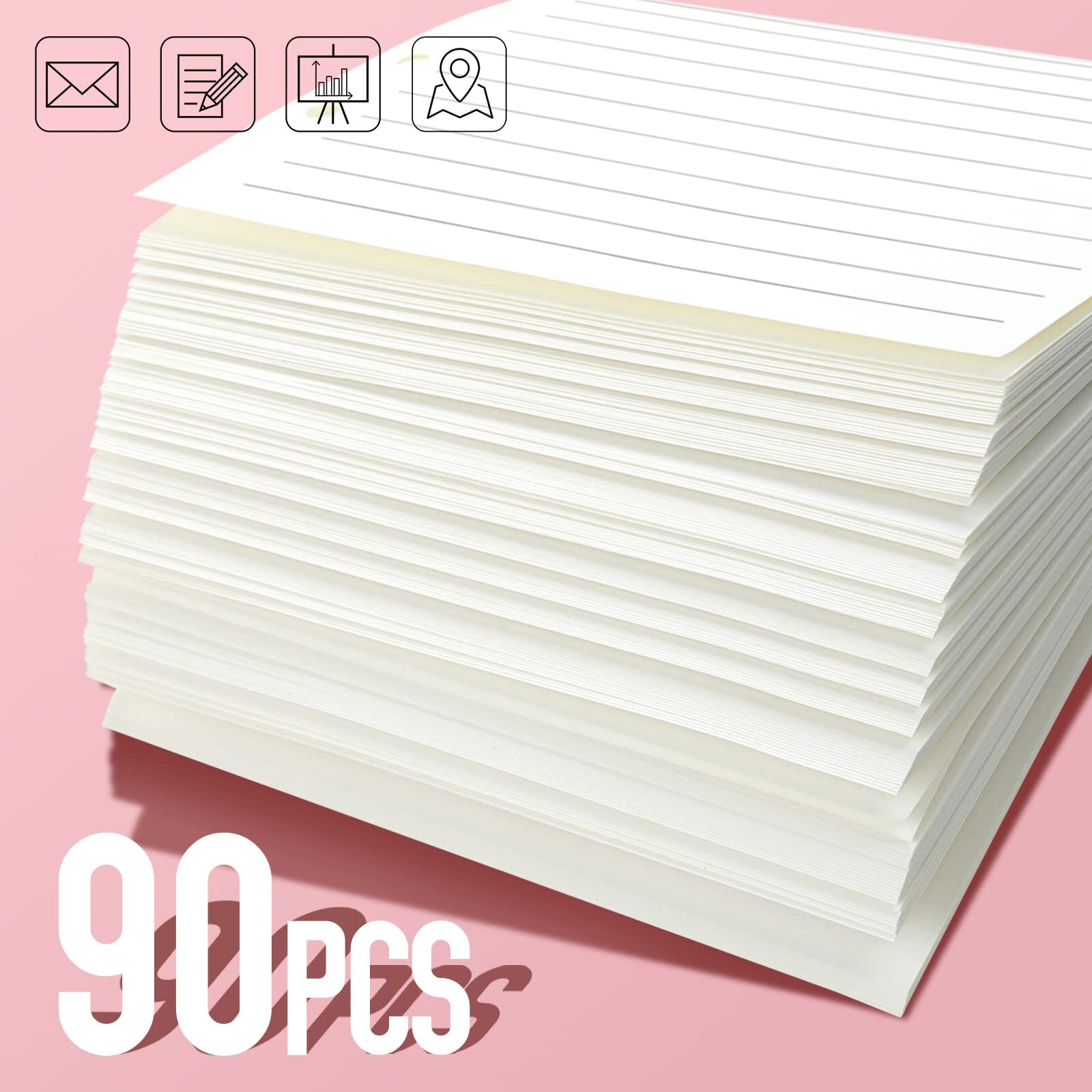 A5 Refill Paper & Binder Pockets for Planners and Journals 6 Ring Lined Inserts