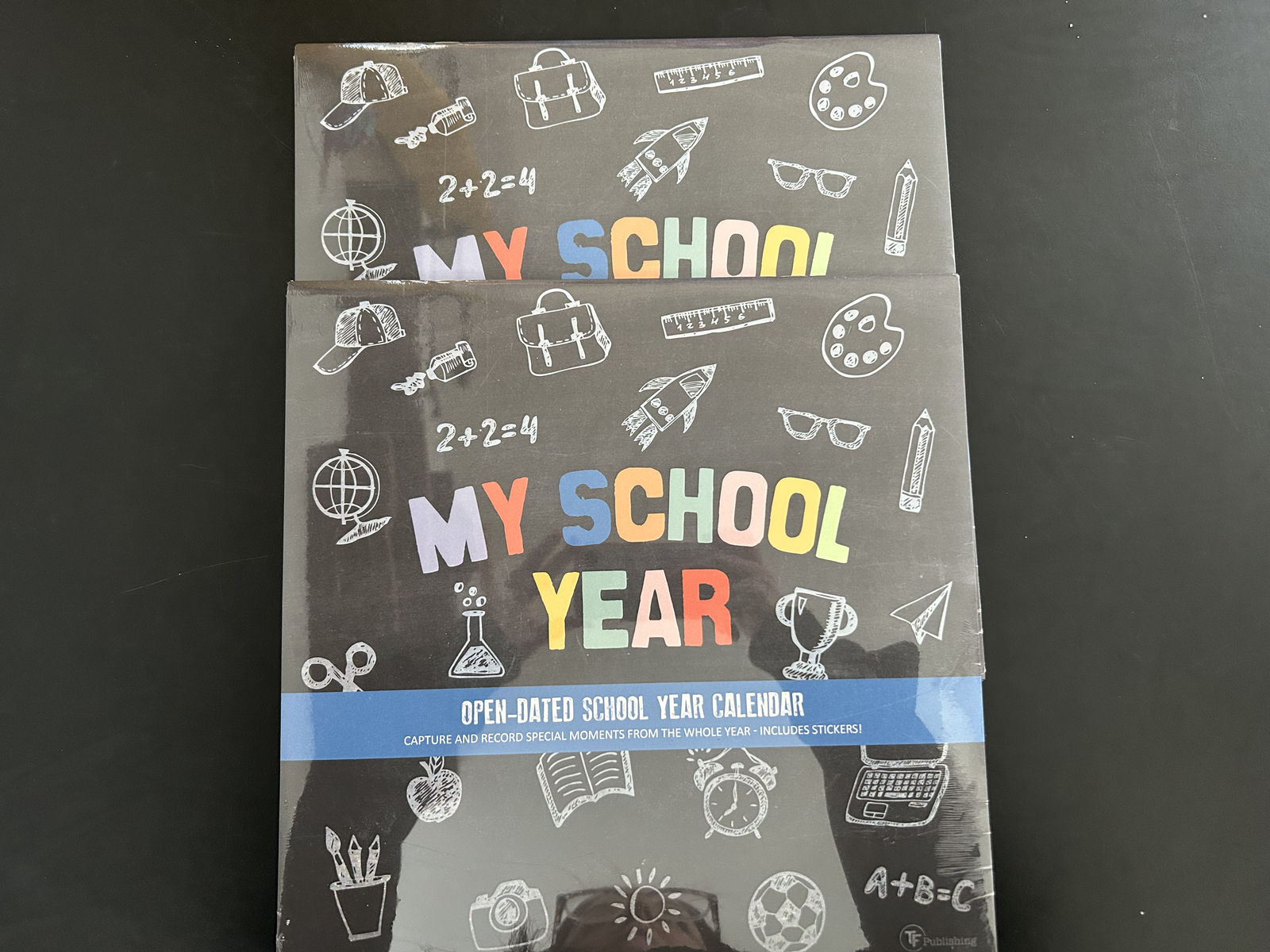 Lot of 2 Calendars TF Publishing Multi-Colored Open-Dated School Year Calendar