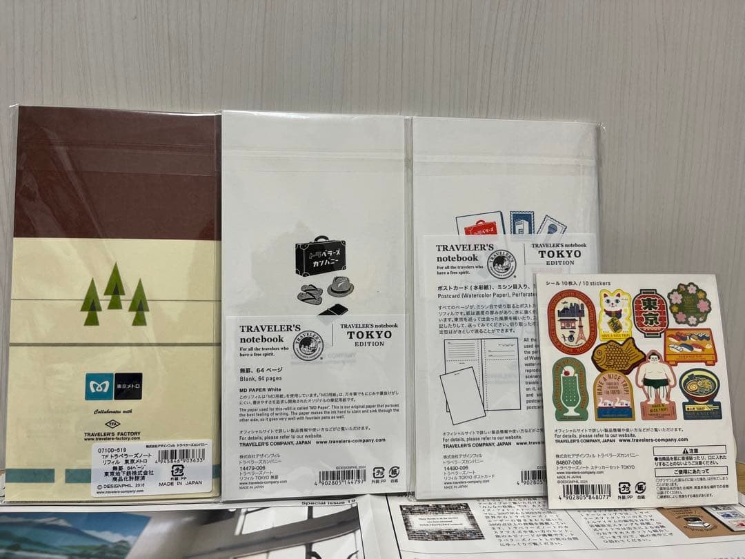 TRAVELER’S notebook Limited Edition Refill Bundle Lot of 6 + Sticker New Japan