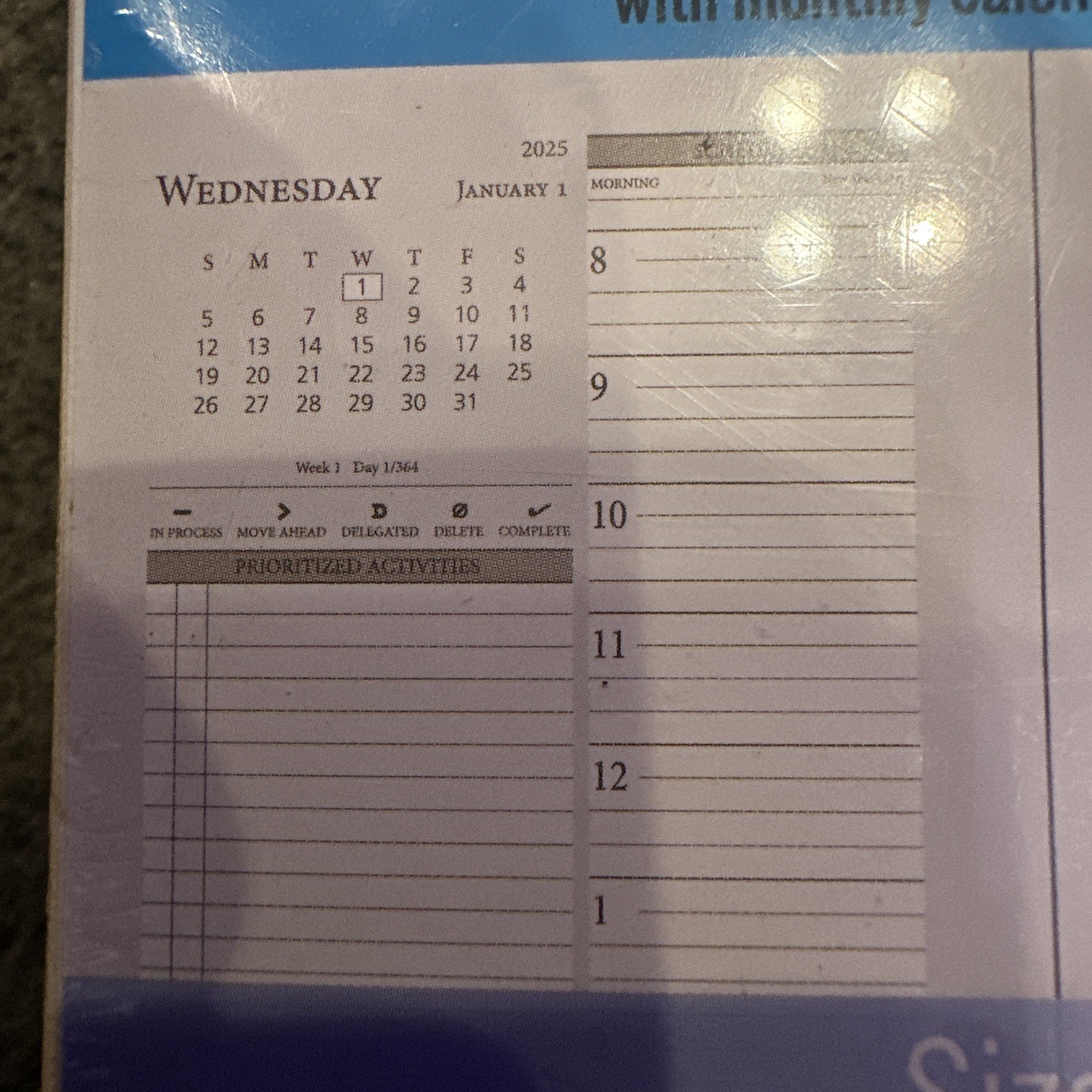 2025 Daily Planner My Day Refill AT-A-GLANCE Size 3 White Tabs 471-225