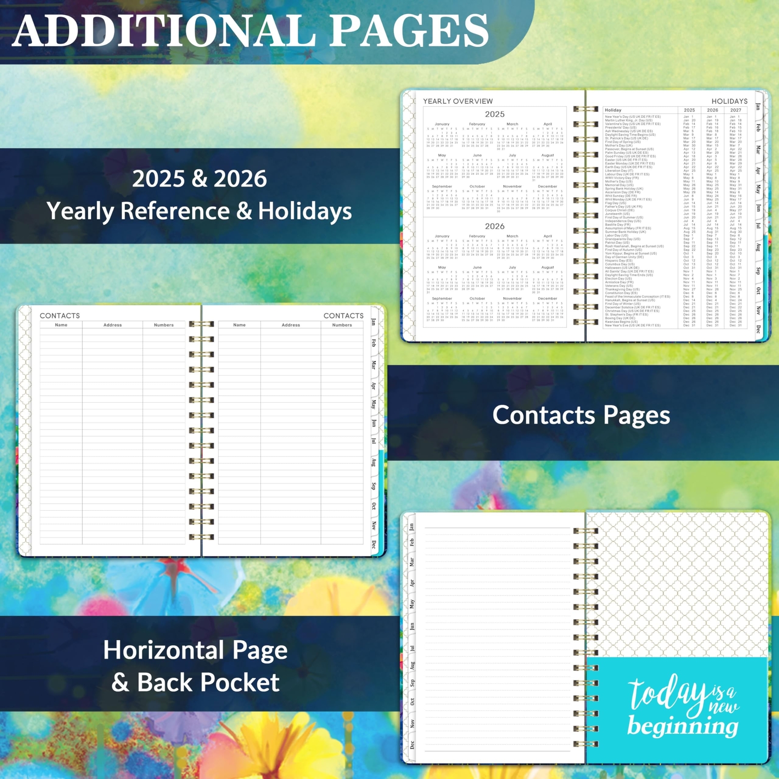 2025 Planner – 2025 Planner Weekly and Monthly, 2025 Calendar Monthly Planner…