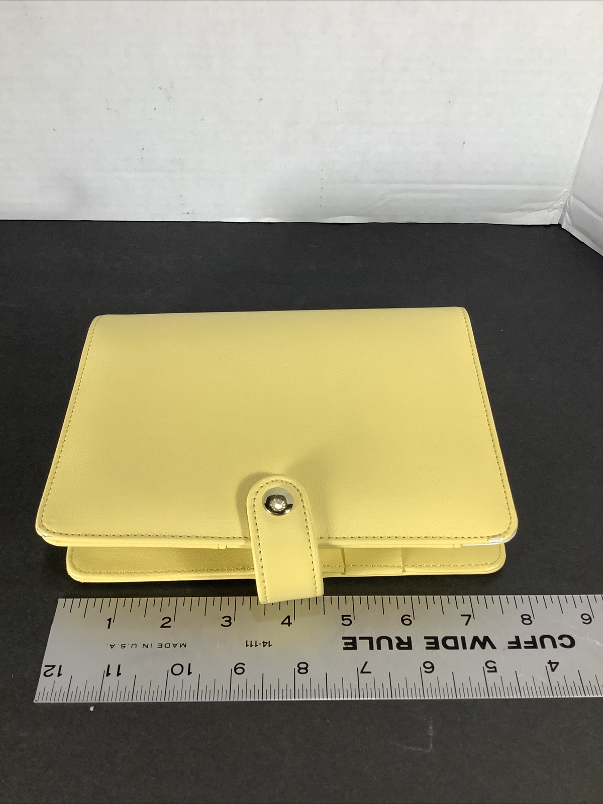 Yellow~6 Ring Snap Day Planner Notebook 6.75”x 5.75”