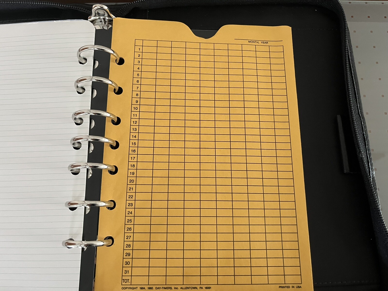 Leather Zippered Planer Black Cover