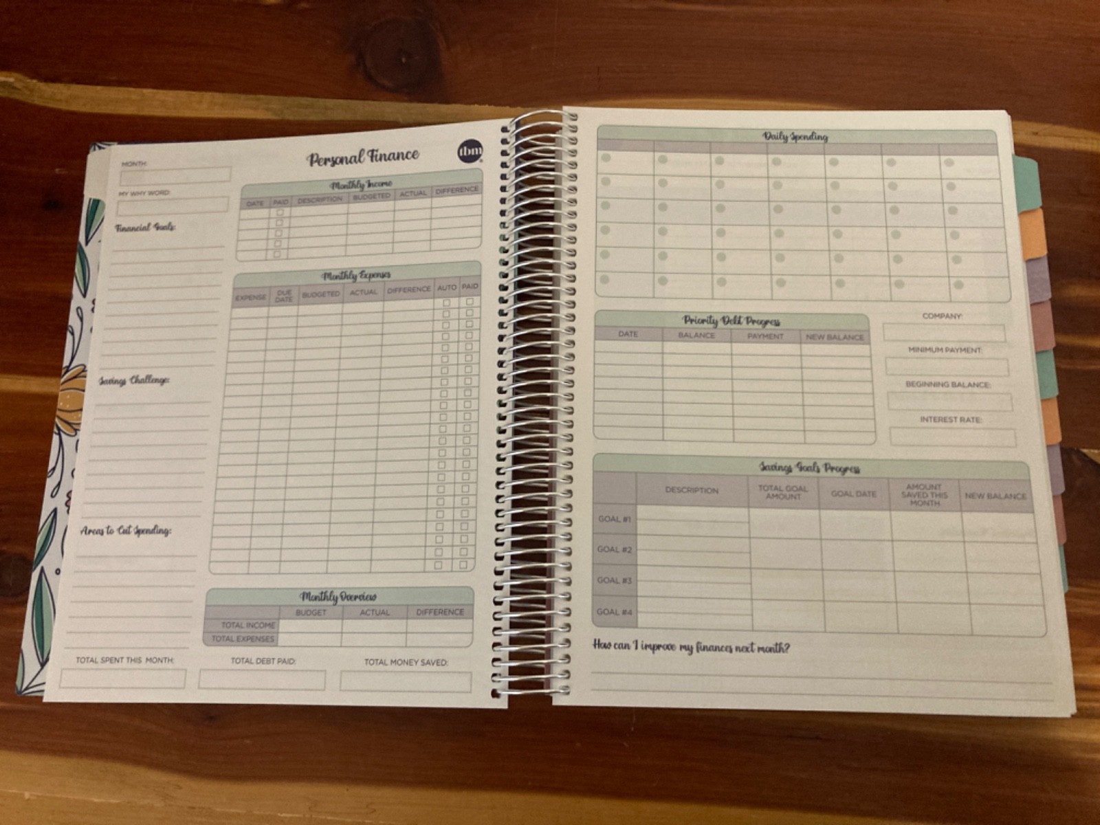 NEW The Budget Mom Live Rich Planner (Small) and Pink Folio