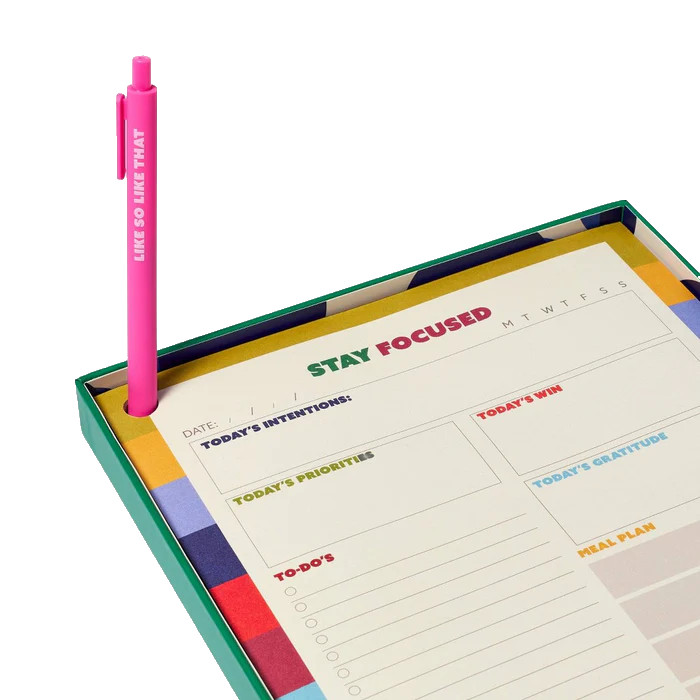 Tabitha Brown for Target Oversized Notepad & Pen, 8.5”x11” Lined Paper Journal