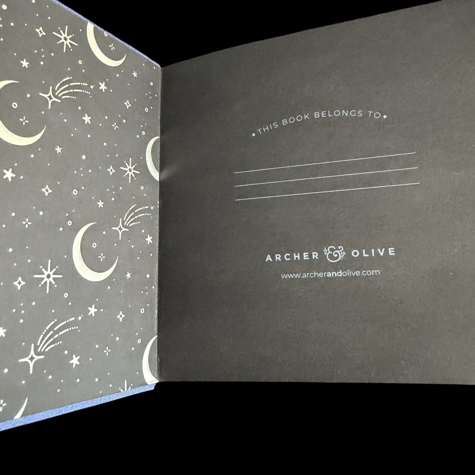 New Archer & Olive Square Dot Grid Notebook , Black & White Pages (6 × 6)