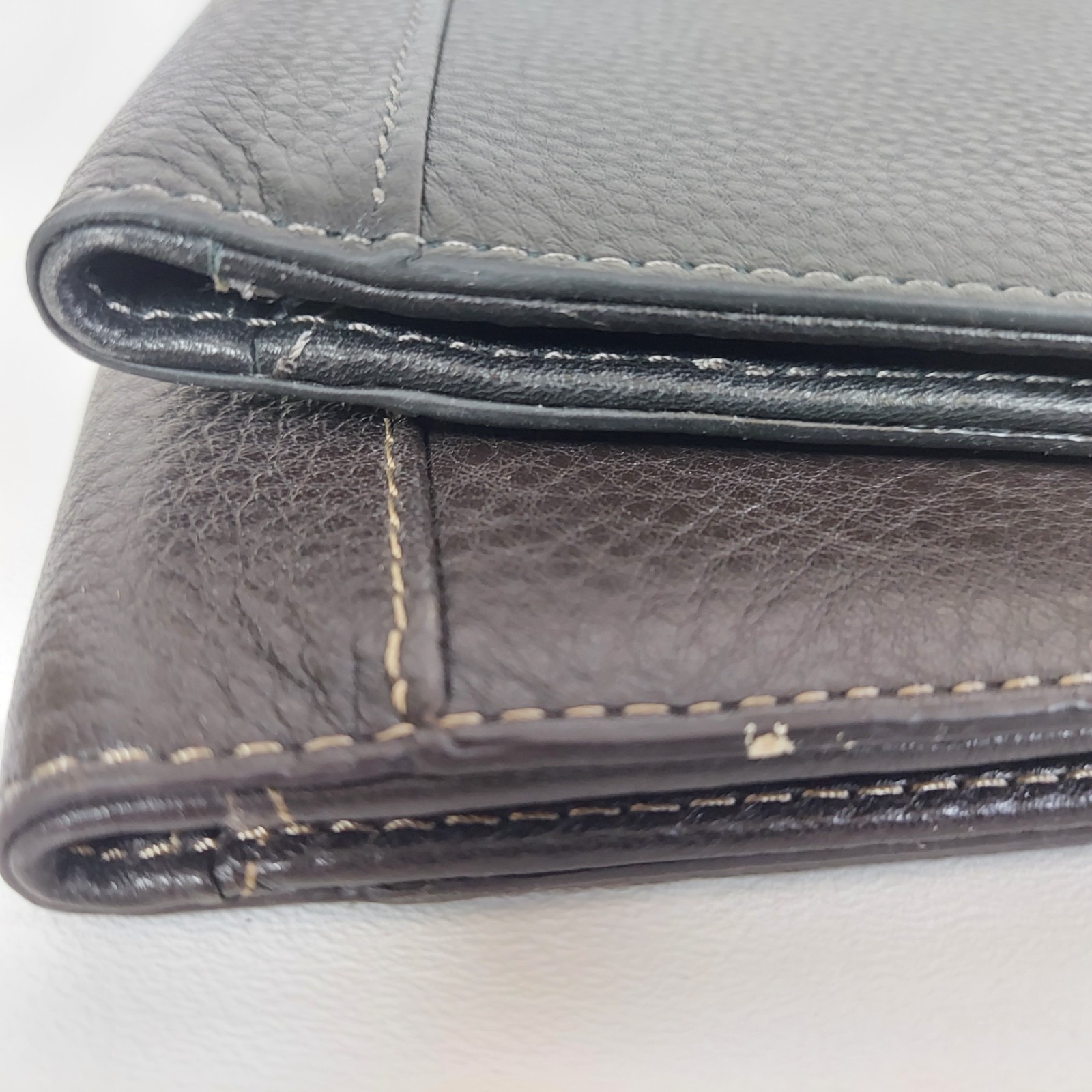 Set/2 LEVENGER Leather/Plaid Executive Portfolio Document Organizer Monogrammed