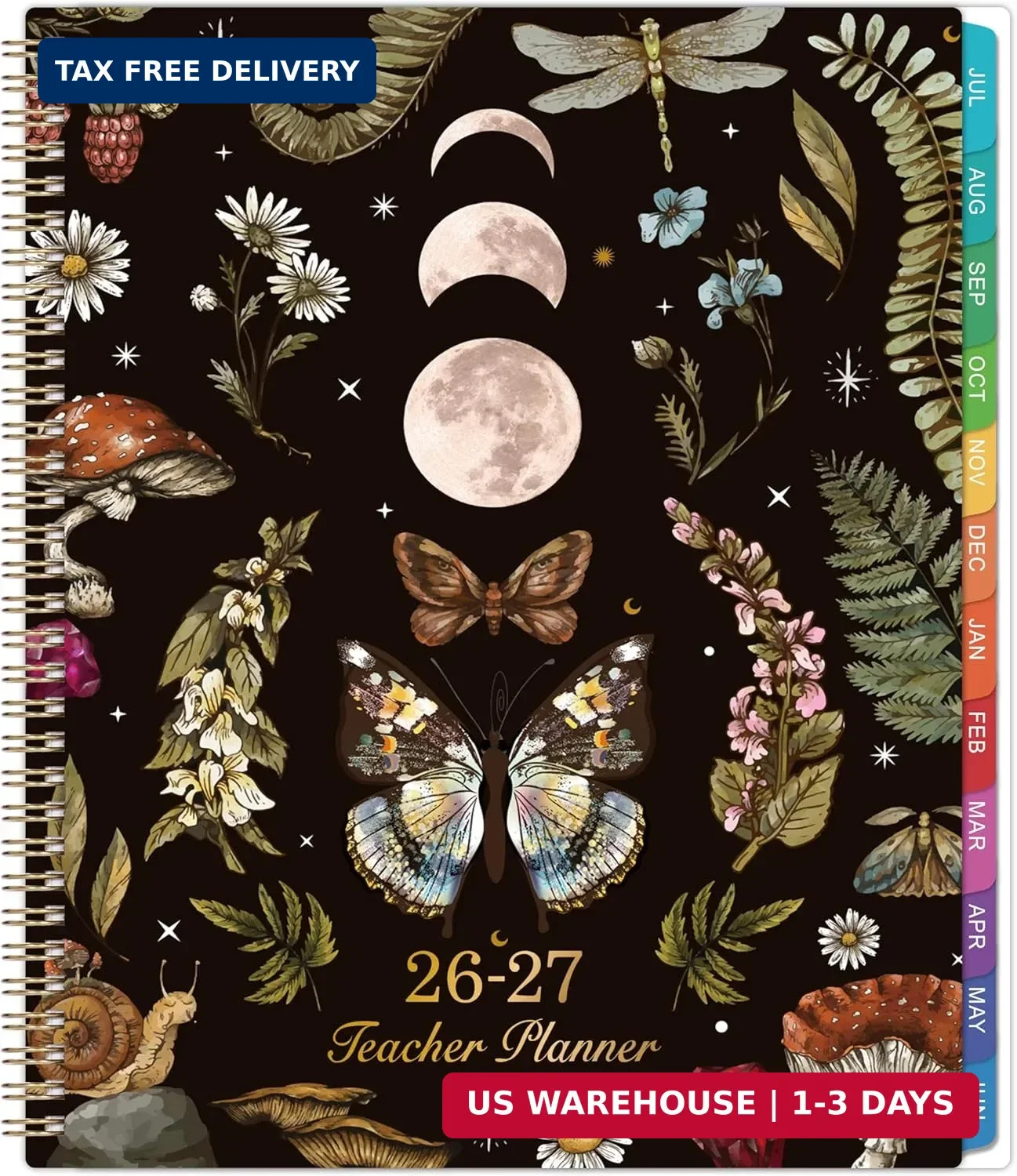 2026-2027 Teacher Planner, Lesson Planner 2026-2027, 8.5″ x 11″, July 2026 – Jun