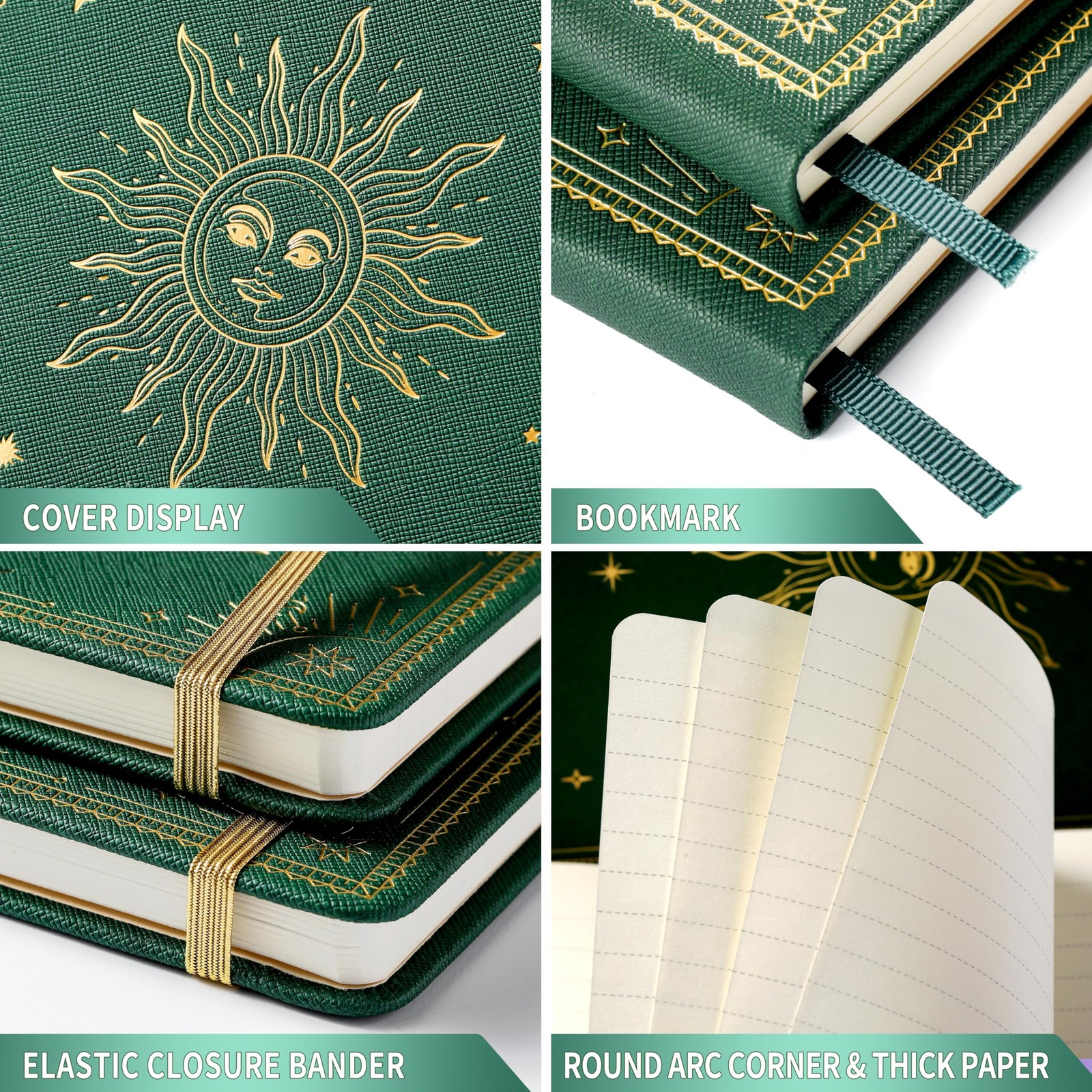 Artfan Ruled Notebook/Journal – Premium Thick Paper Faux Leather Classic Writing