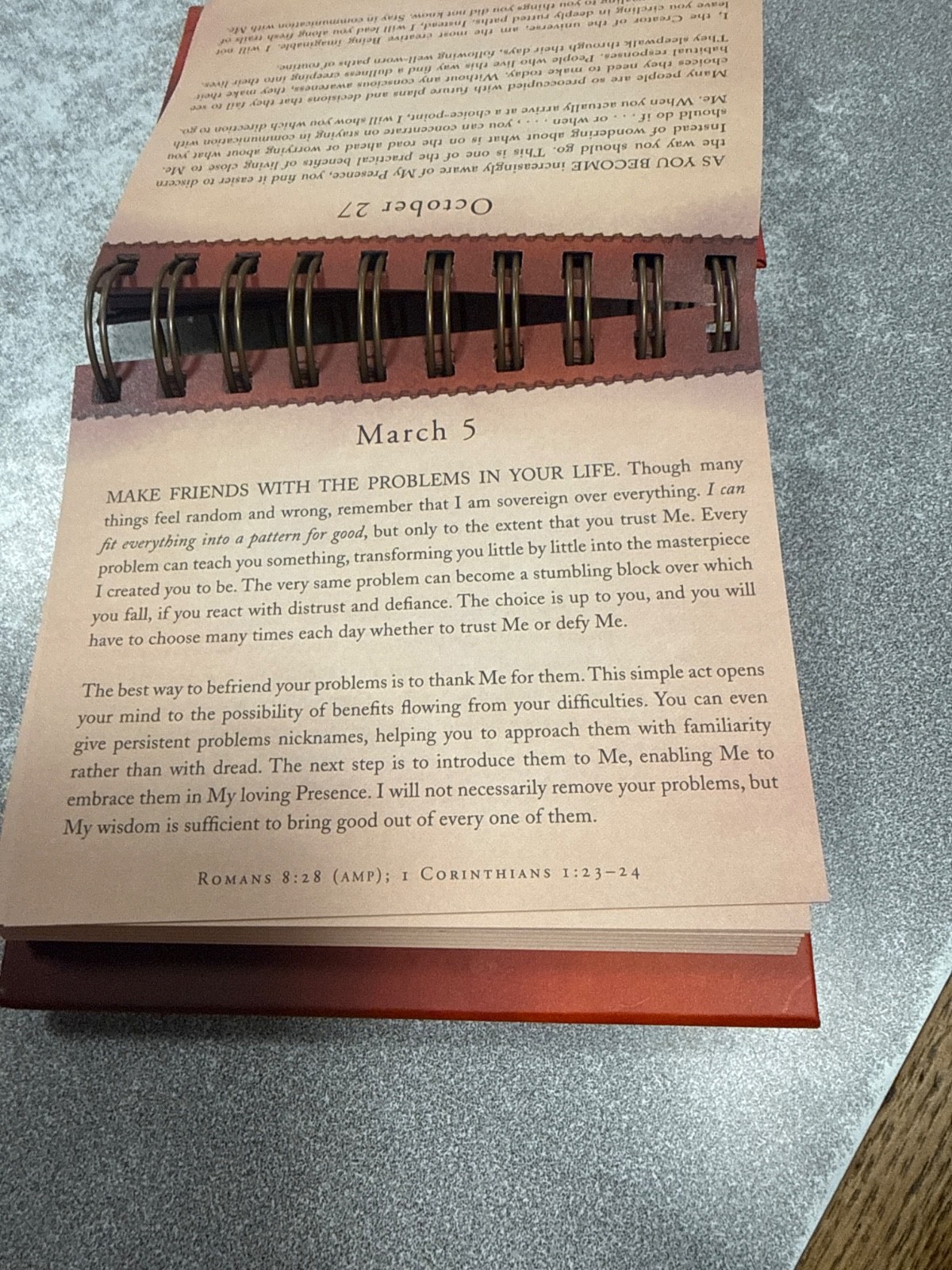 DaySpring Perpetual Flip Calendar Jesus Calling Sarah Young Scripture Devotional