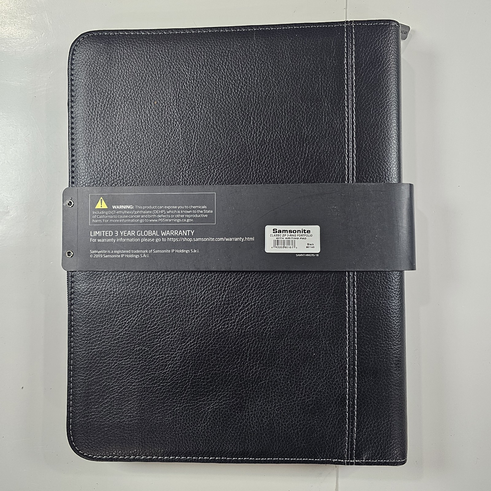 Samsonite Bussiness Classic Zip 3-Ring Portfolio With Writing Pad & Calculator