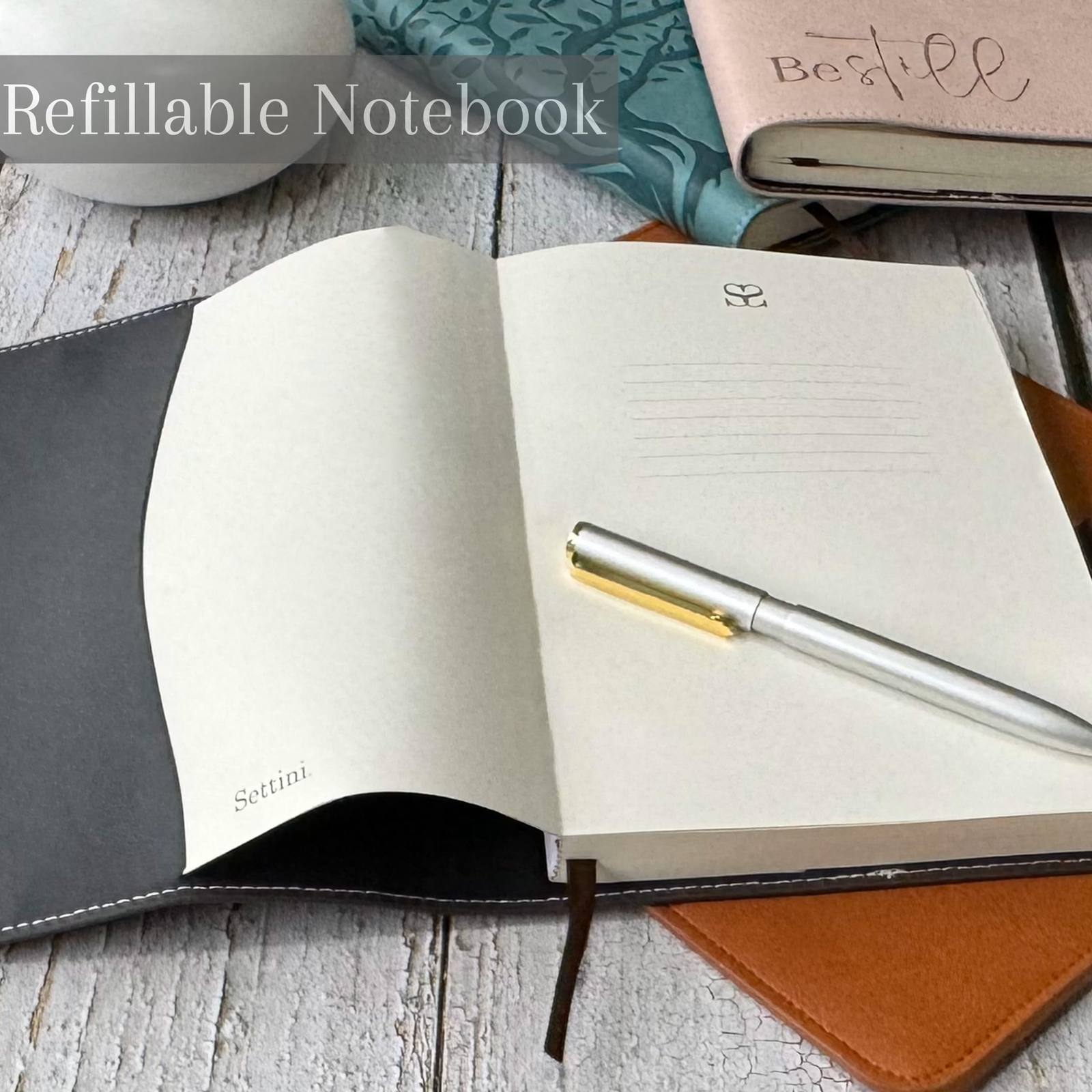 Lined Journal Notebook Refill A5 Size 100gsm Ruled Notepad 256 Pages 8.25in