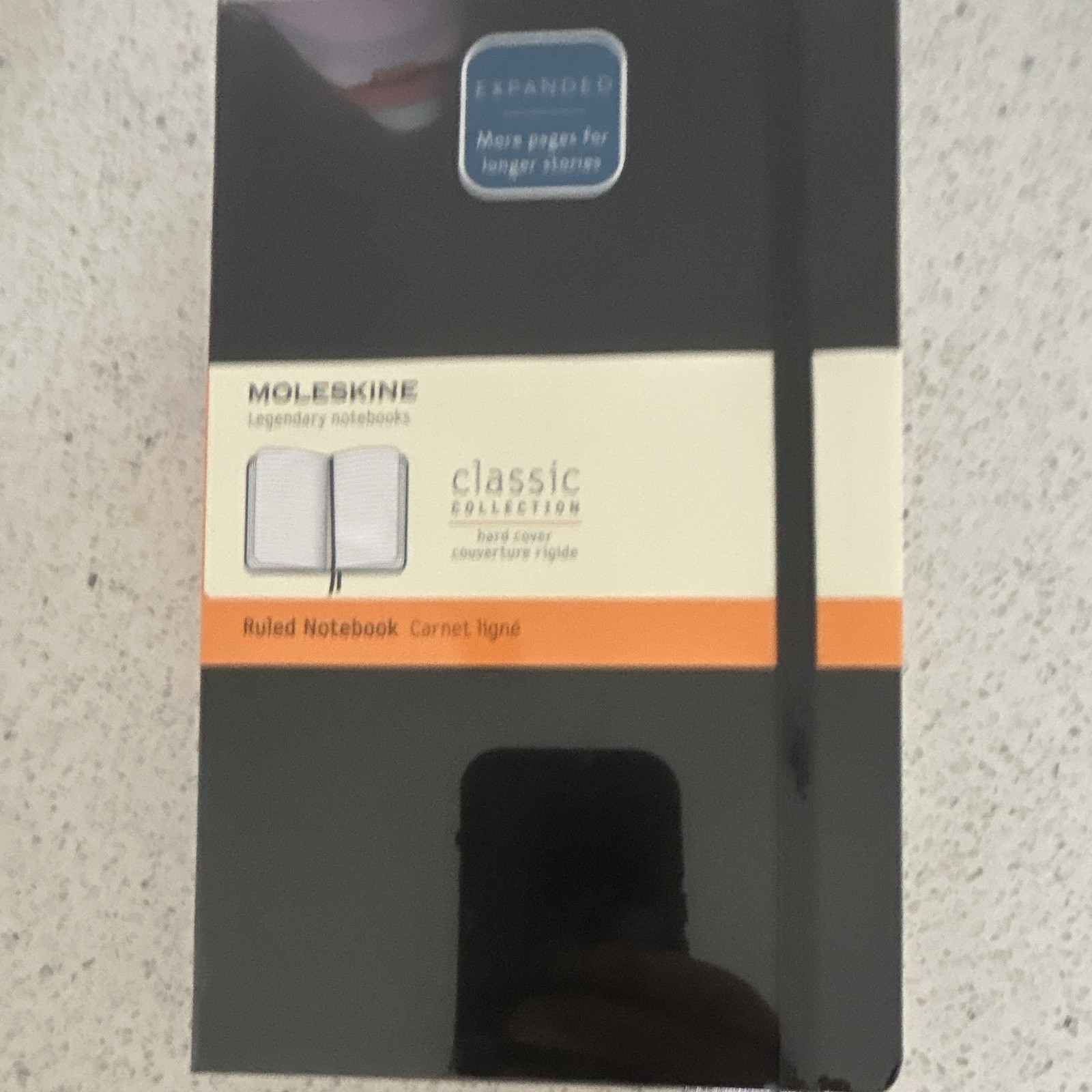 2 Moleskine Expanded Notebooks – Unopened- Hard Covers – 400 pgs – Black & Blue