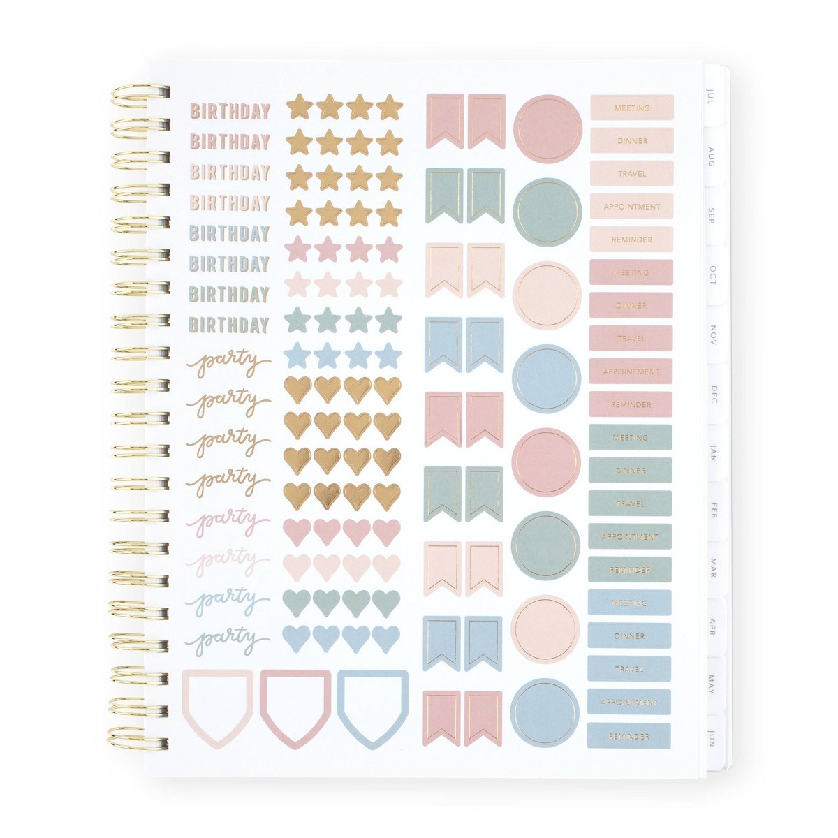 Sugar Paper Essentials 8.5″x11″ Large Wirebound Frosted Poly 2026-2027 Planner