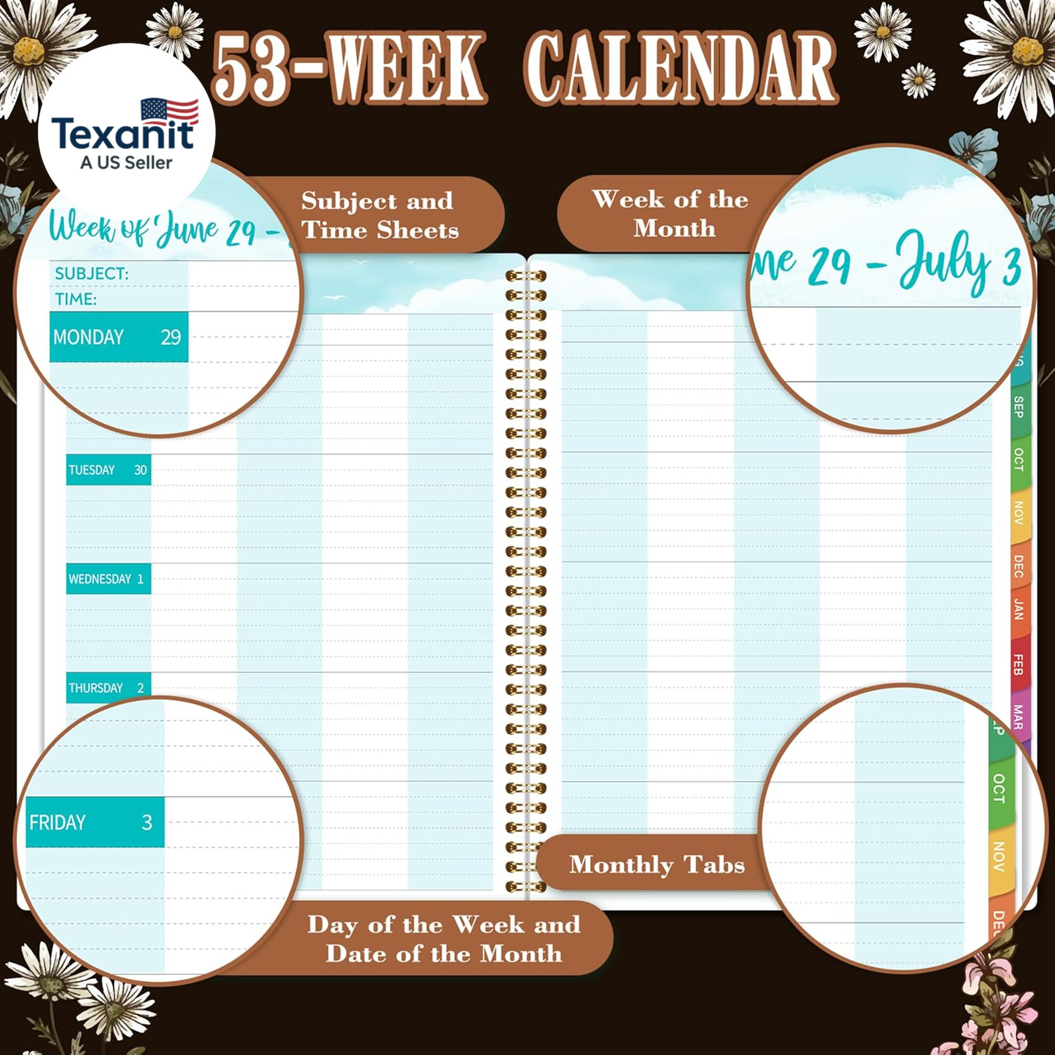 2026-2027 Teacher Planner, Lesson Planner 2026-2027, 8.5″ X 11″, July 2026 – Jun