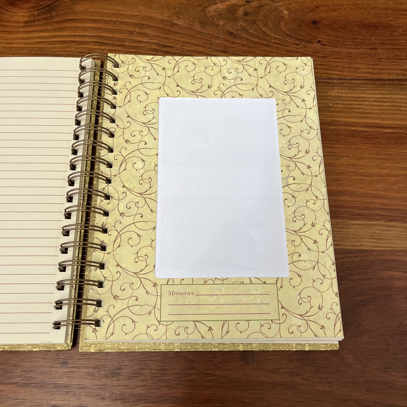 Spiral Journal/Notebook Lined Journal with Back Pocket and Hardcover 8.5″ X 6.4