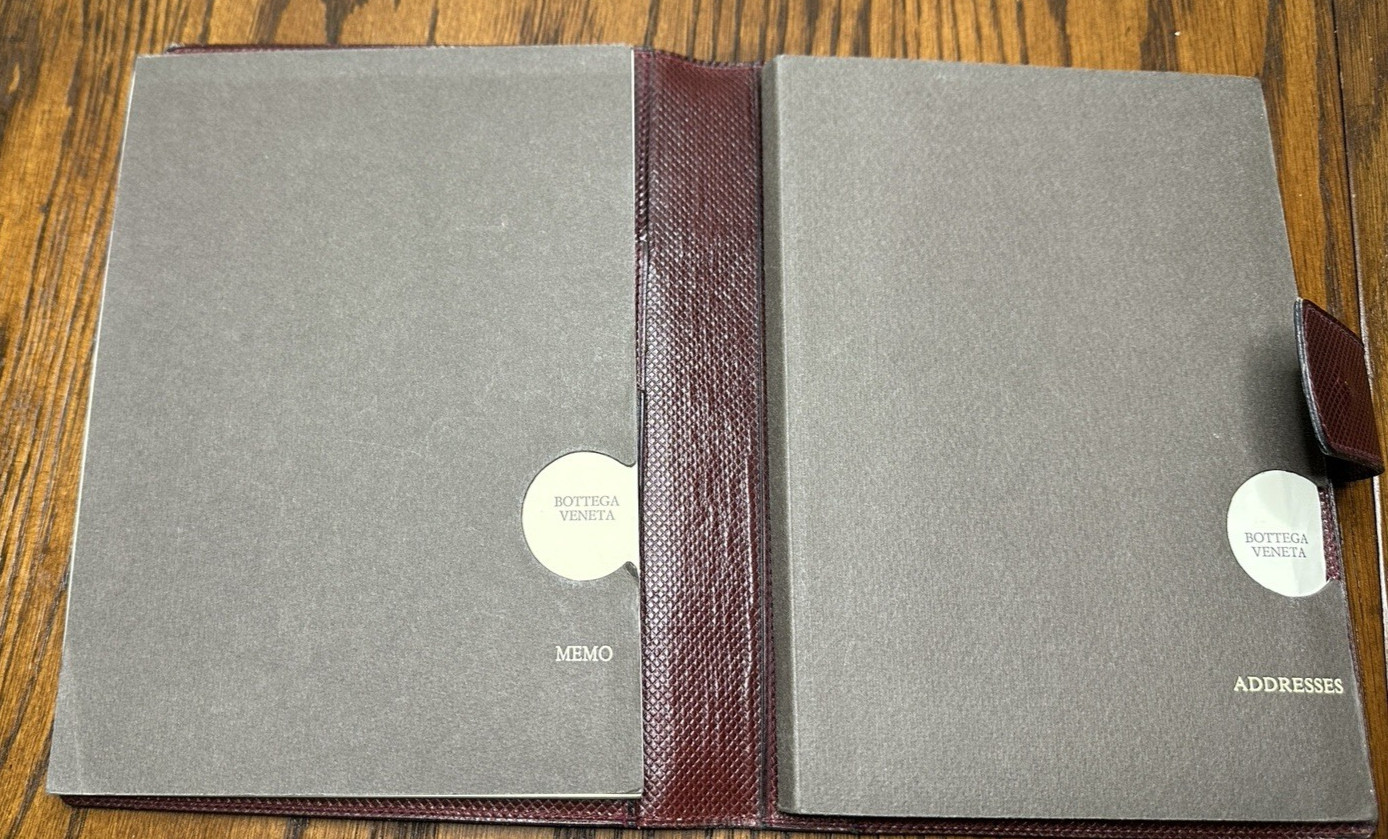 Vintage Bottega Veneta Leather Address and Memo Book Made In Italy