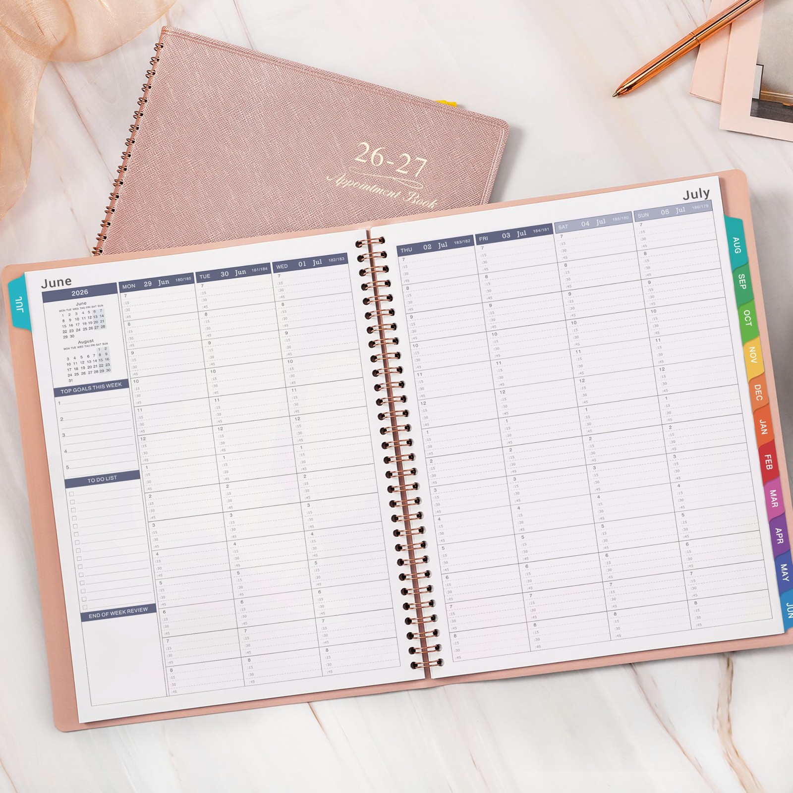 2026-2027 Appointment Book/Planner – Weekly Appointment Book 2026-2027, July …
