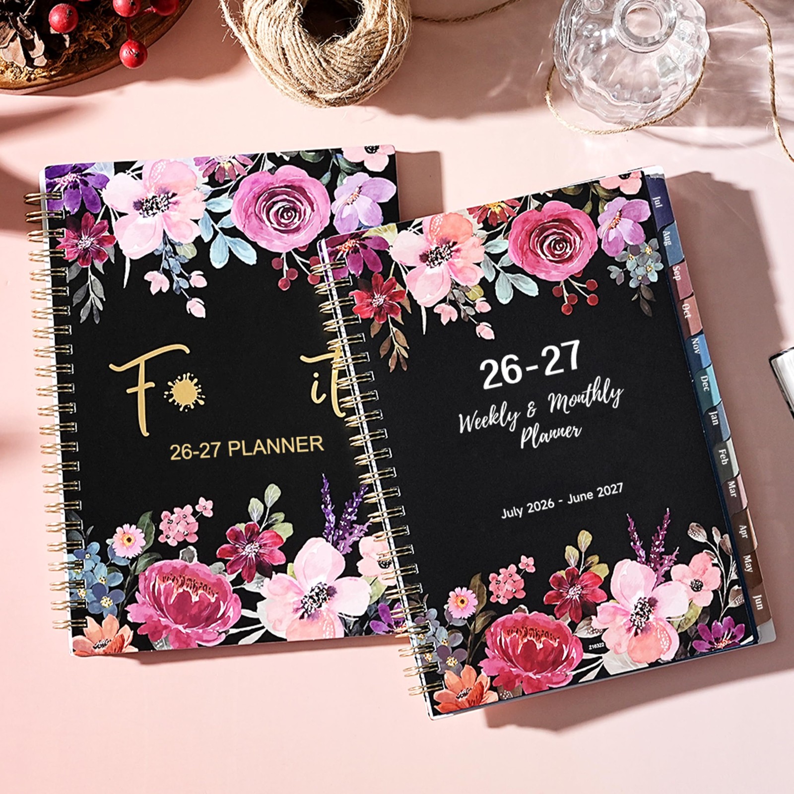 2026 2027 Planner Weekly Monthly 12 Month 6.5×8.5 Funny Quotes